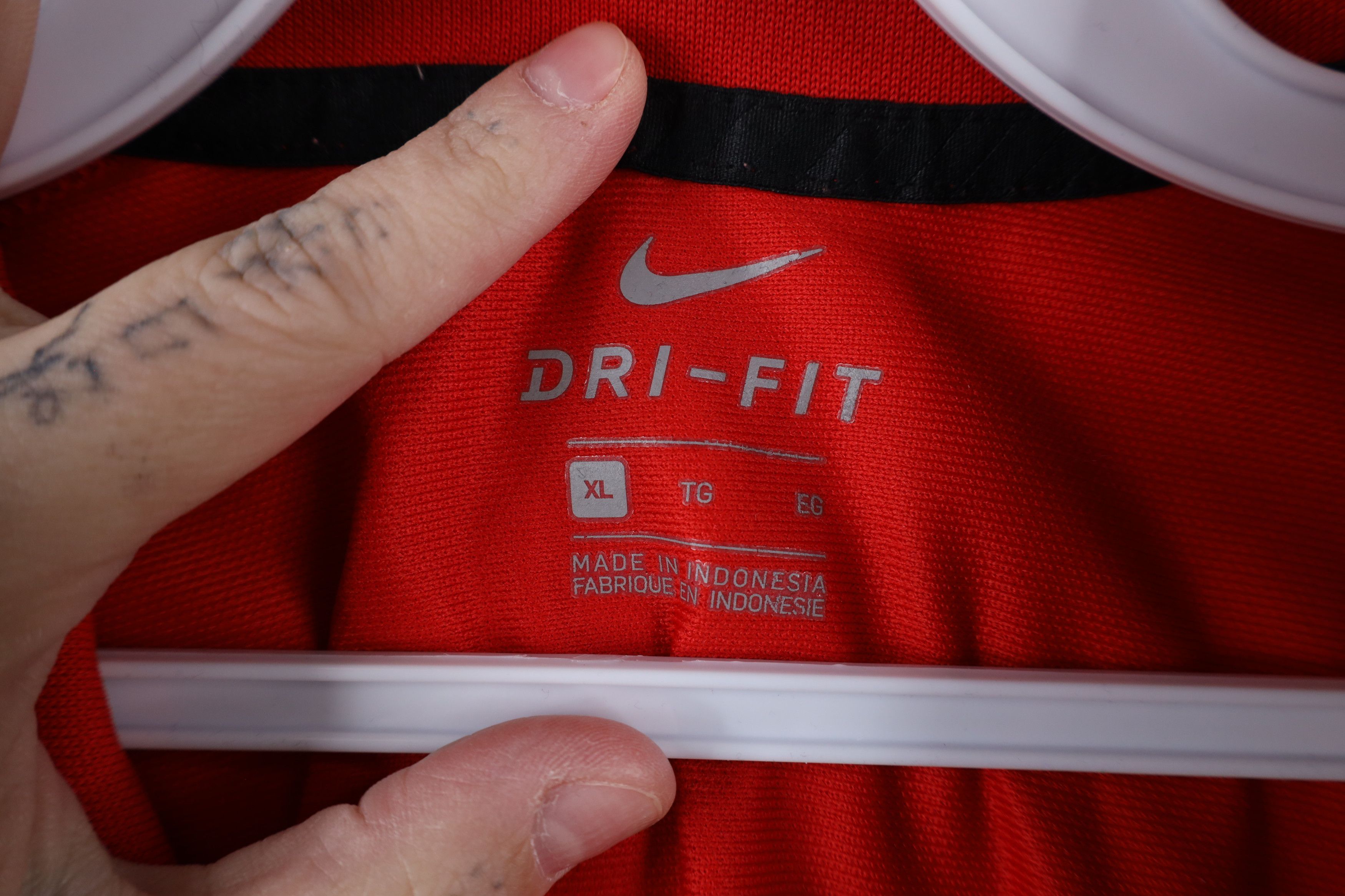 Nike × Vintage Nike Ohio State University Football Geometric Polo Shirt Red Size US XL / EU 56 / 4 - 8 Thumbnail