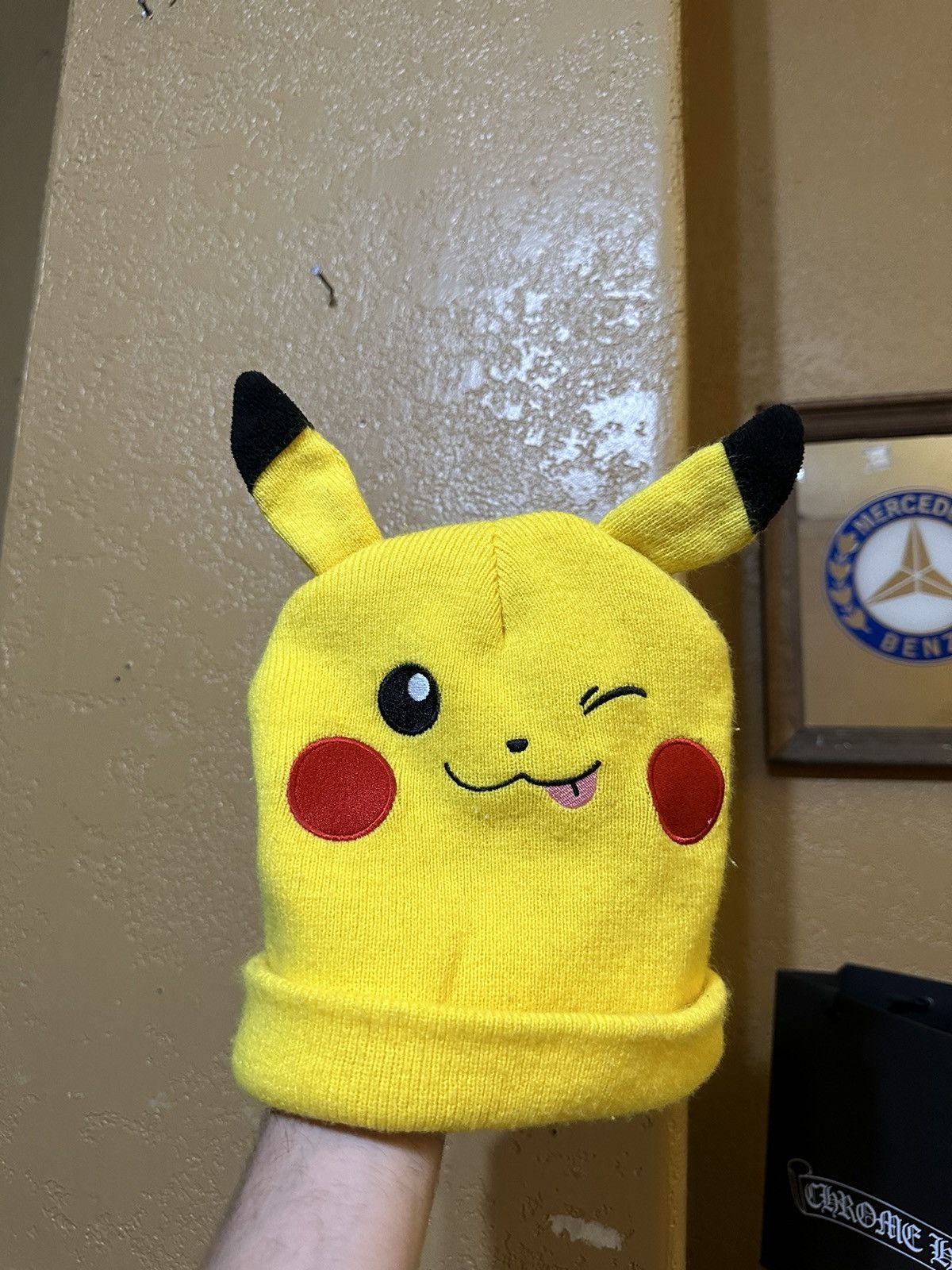 Japanese Brand × Nintendo × Pokemon Pokémon Pikachu Ears Beanie Hat Y2K Japanese Size ONE SIZE - 1 Thumbnail