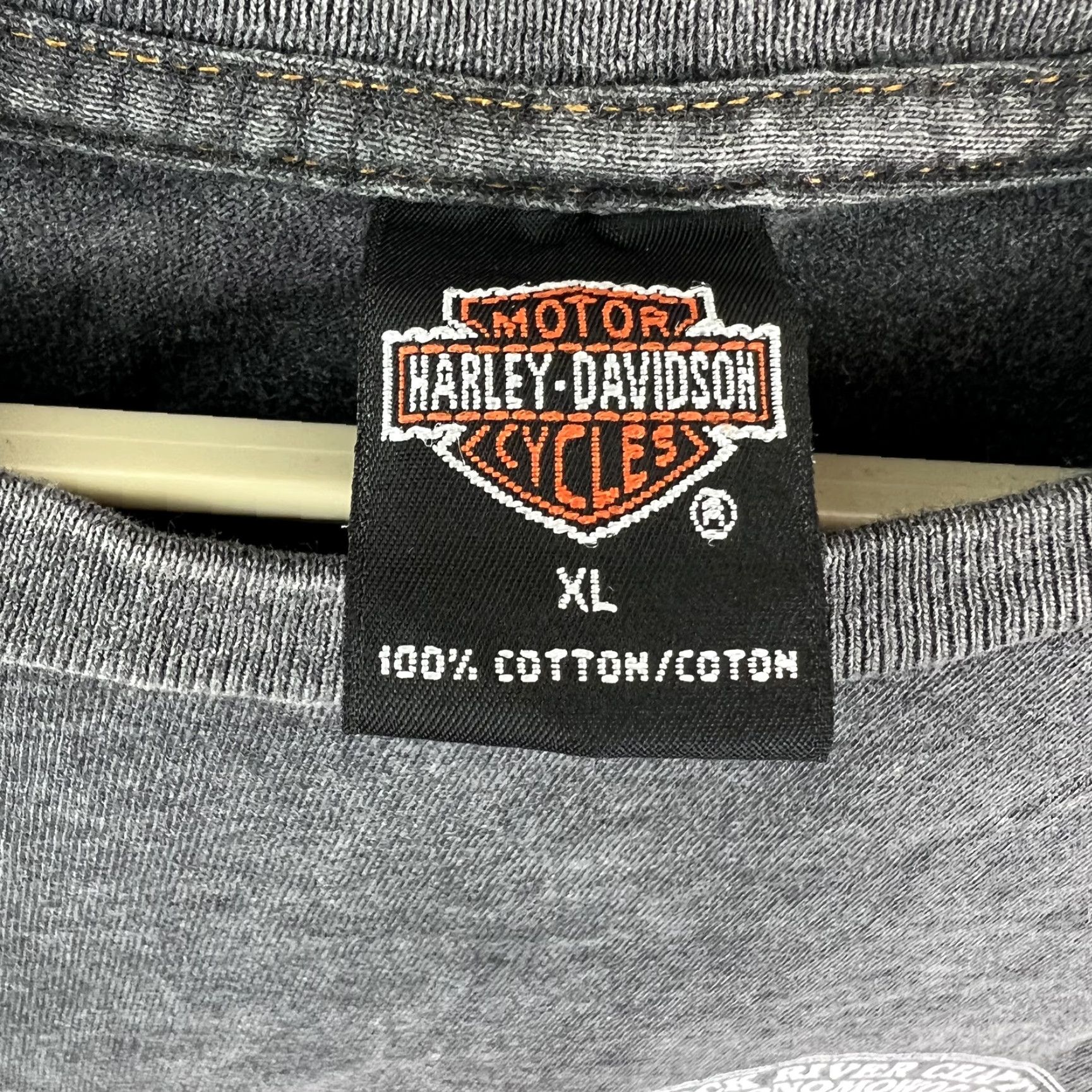 Harley Davidson Harley Davidson Mens Gray Shirt XL Rock River Chapter Oconomowoc Wisc Size US XL / EU 56 / 4 - 6 Thumbnail