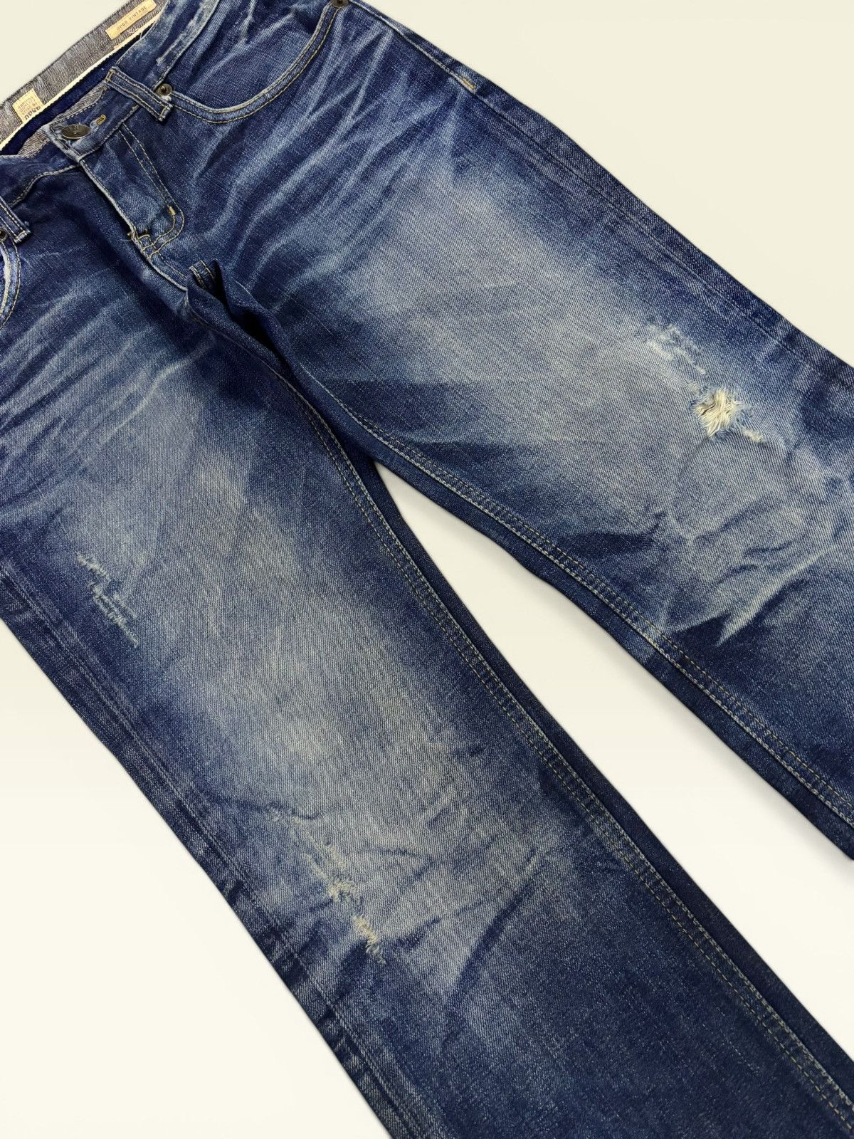 GOSTAR DE FUGA Grunge DPSR Whisker Clawmark Fade Distress Jeans Size US 30 / EU 46 - 4 Thumbnail