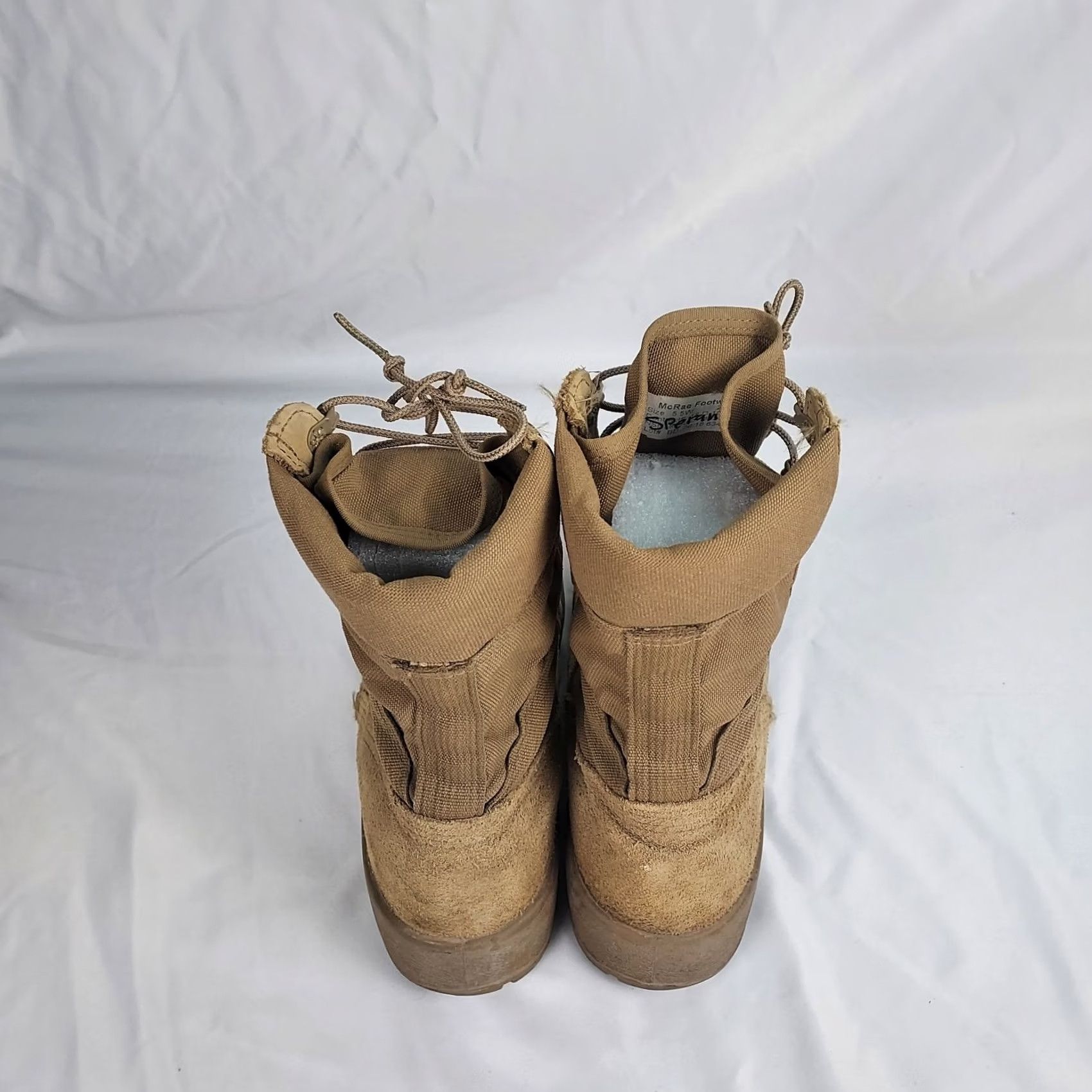 Vibram McRae US Military Desert Combat Boots Mens 5.5W Tan Vibram Sole USA Shoe Size US 6 / EU 39 - 4 Thumbnail