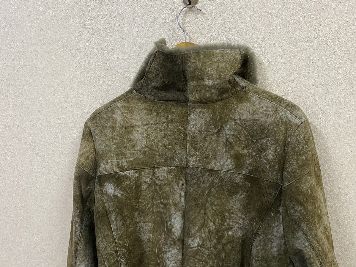 Vintage Vintage Leather Fur Rabbit Jacket Size L / US 10 / IT 46 - 3 Thumbnail