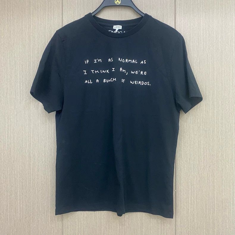 Loewe LOEWE Black Crewneck Graphic T-Shirt - dmc Size US S / EU 44-46 / 1 - 1 Thumbnail