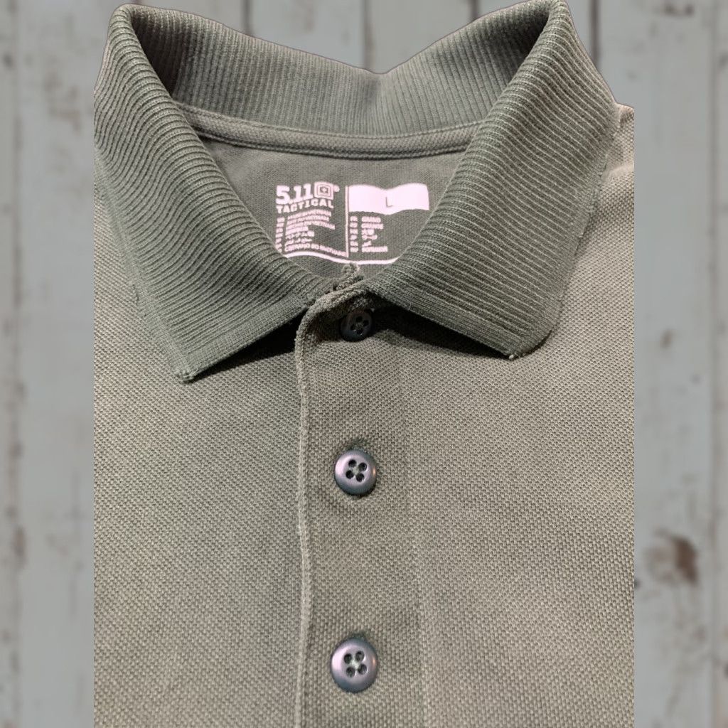 Vintage 5.11 Tactical Military Polo Shirt Mens Large Green Short Sleeve Activewear with Pockets Size US L / EU 52-54 / 3 - 1 Thumbnail