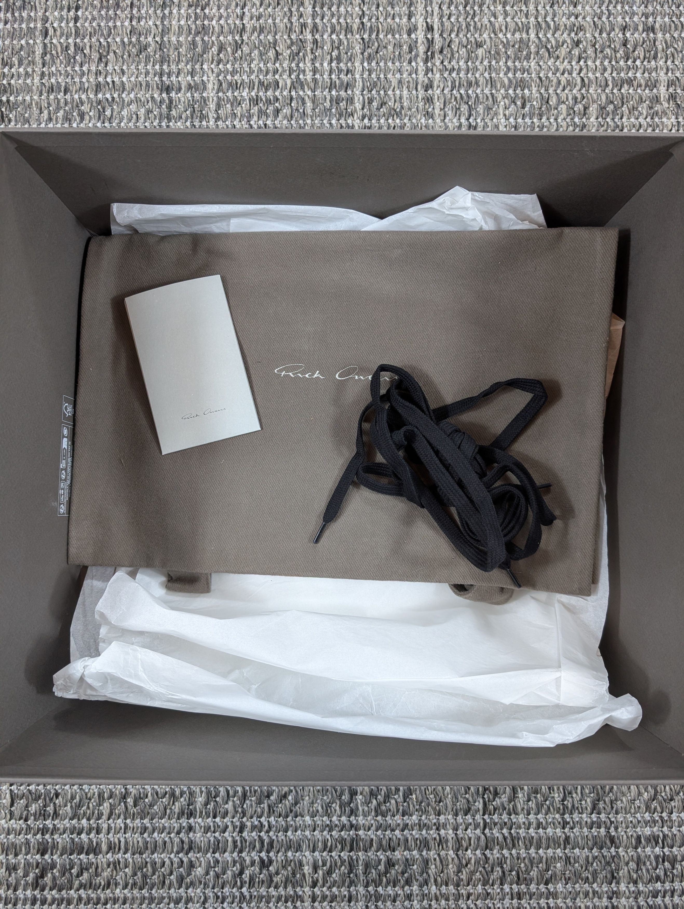 Rick Owens Rick Owens Mainline Geobasket Black / White Milk Size US 8.5 / EU 41-42 - 15 Thumbnail