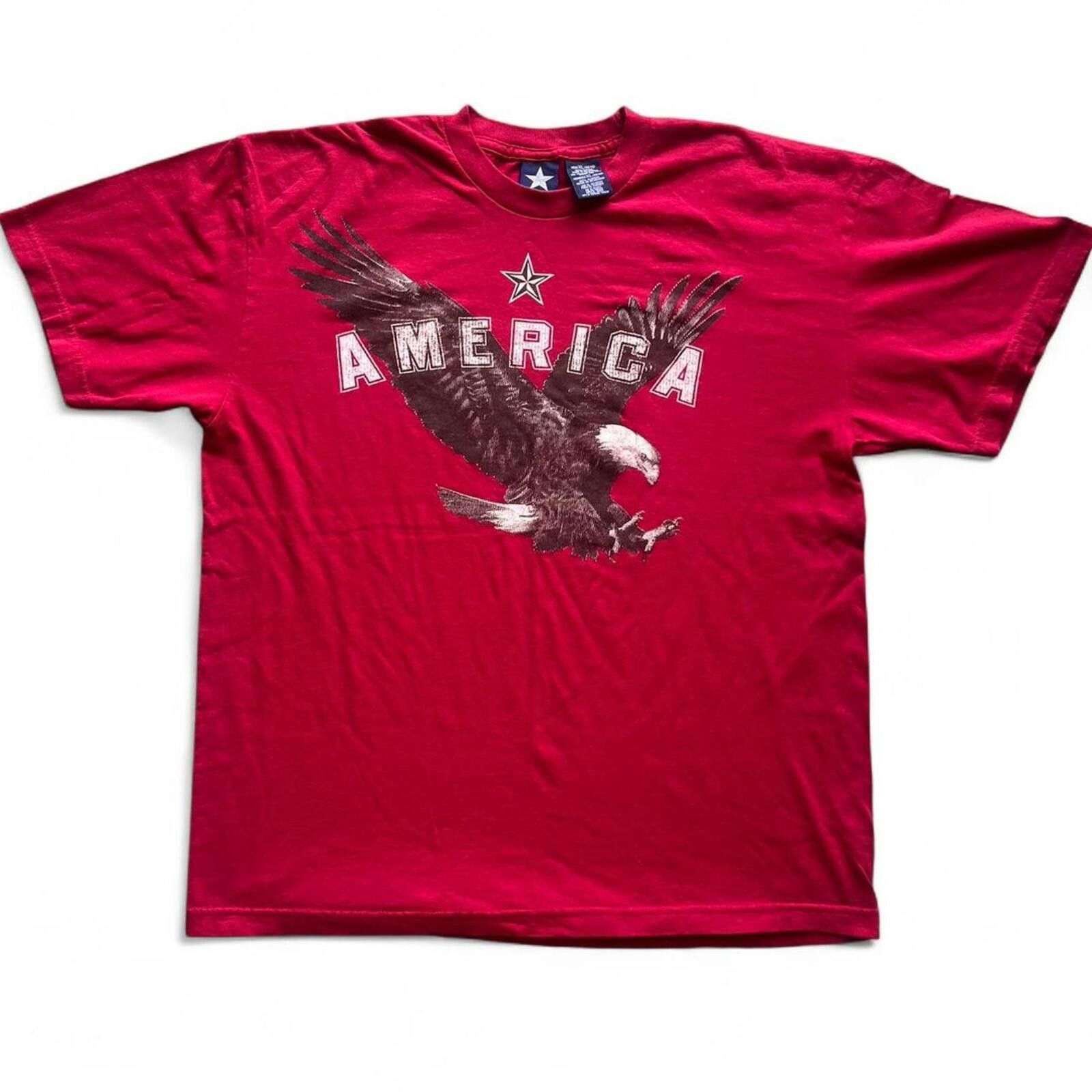 American Apparel Spirit of America Patriotic Bald Eagle Men’s T-Shirt Size XL Size US L / EU 52-54 / 3 - 1 Thumbnail