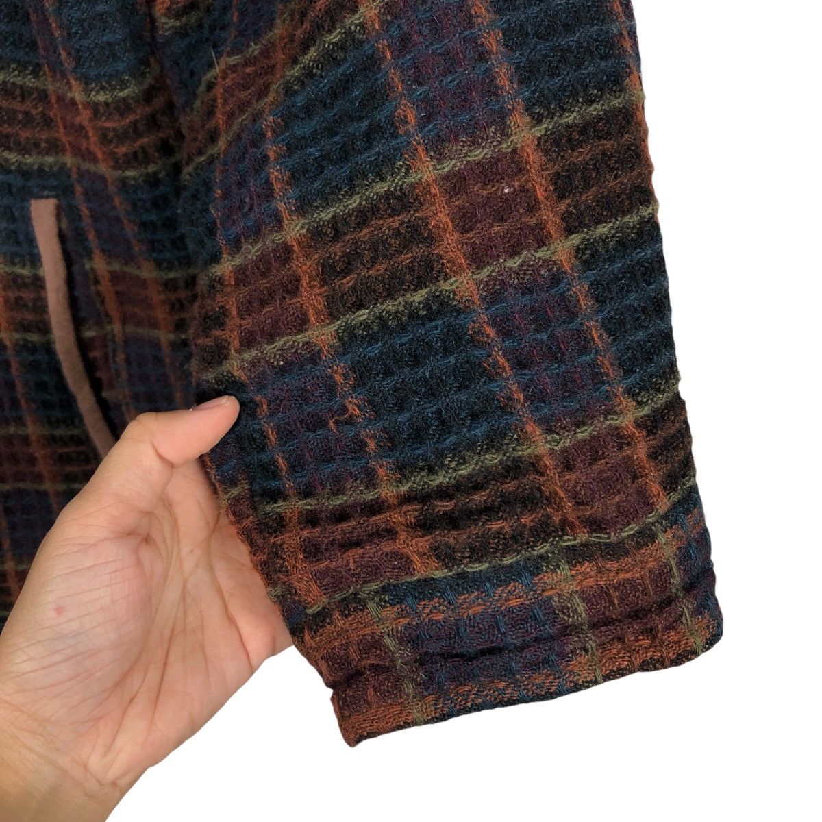 Japanese Brand 📌Vintage Wool Work Jacket Renown Tartan Design Issey Miyake Size US M / EU 48-50 / 2 - 16 Thumbnail