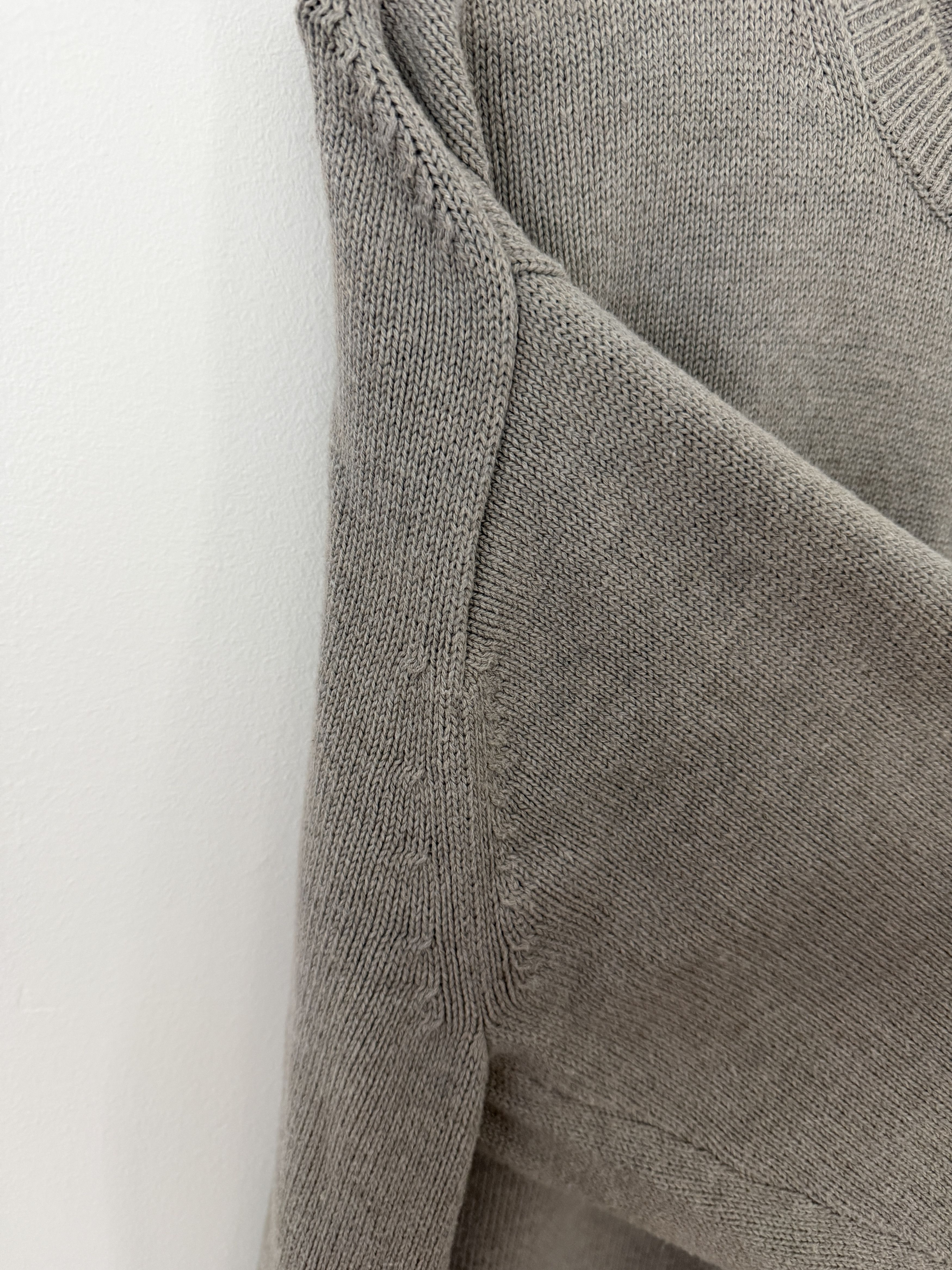 Knit Raglan Sweater (Merino Wool Blend) in Beige, Men's — image 3 of 6