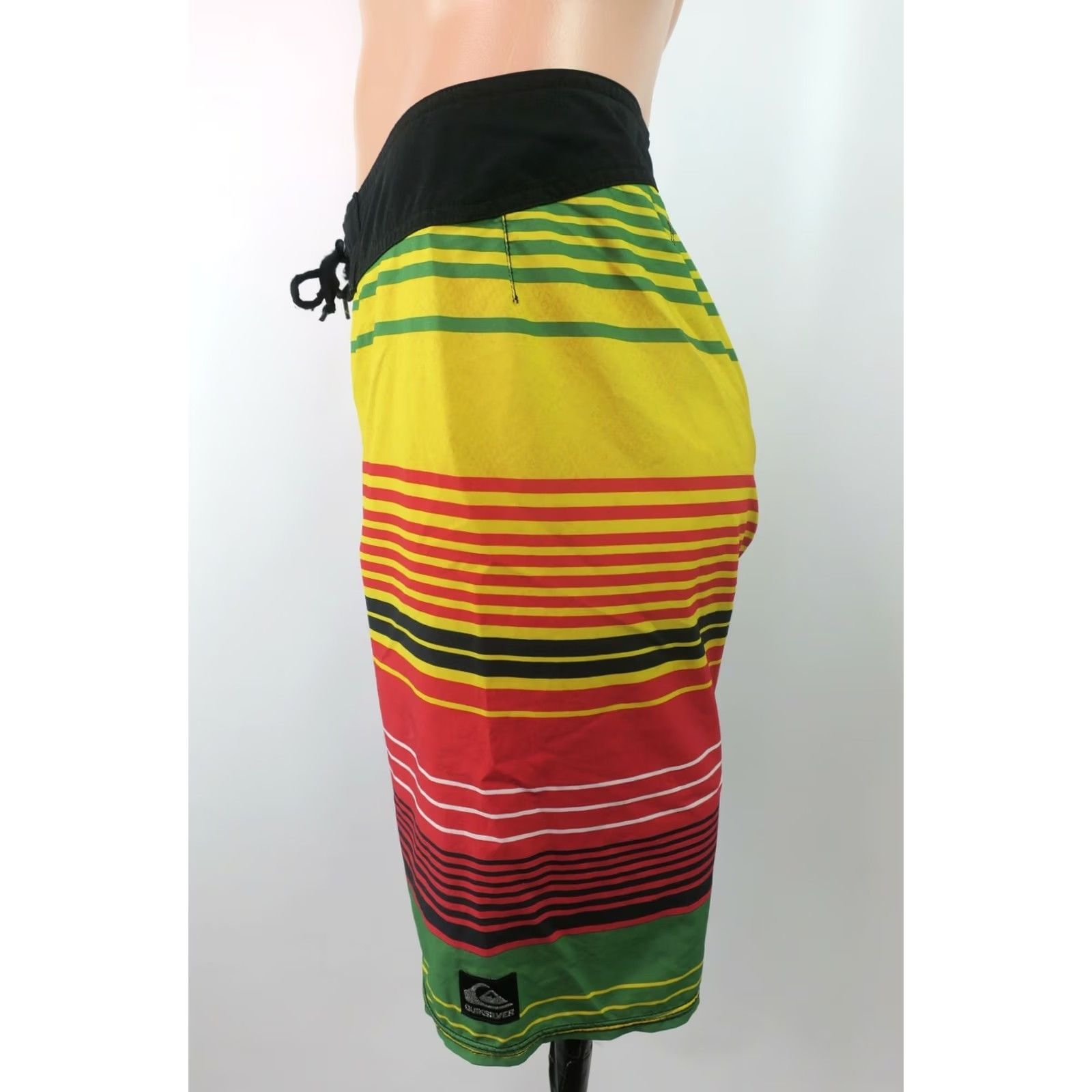 Quiksilver VTG Quiksilver Board Shorts Beach Rasta Striped Lace-Up Swim Trunks sz 30 Mens Multicolor 90s Size US 30 / EU 46 - 6 Thumbnail