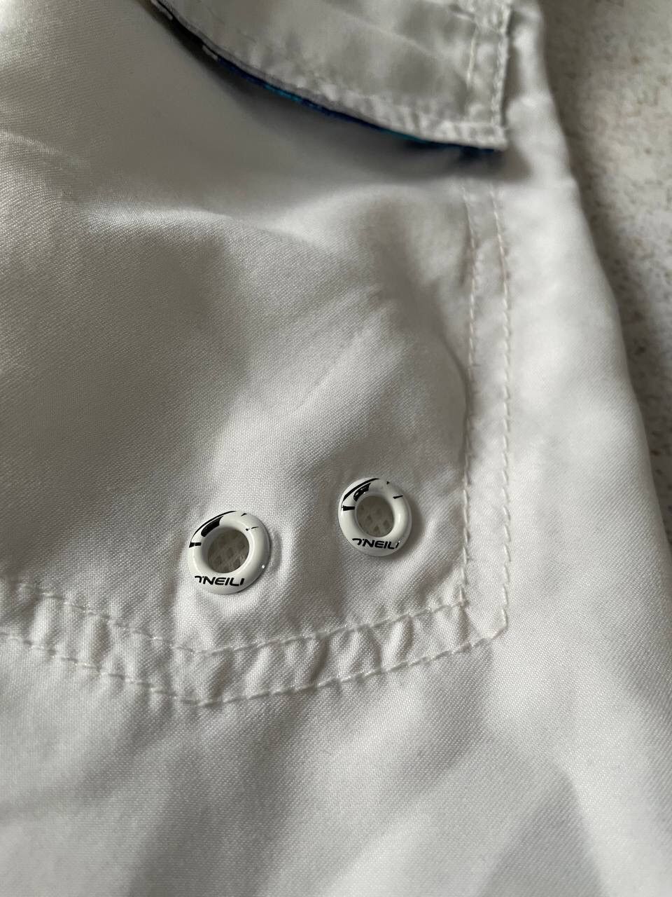 O'Neill Vintage 90s O’Neill Nylon White Cargo Baggy Shorts Y2K Rare Size US 32 / EU 48 - 7 Thumbnail