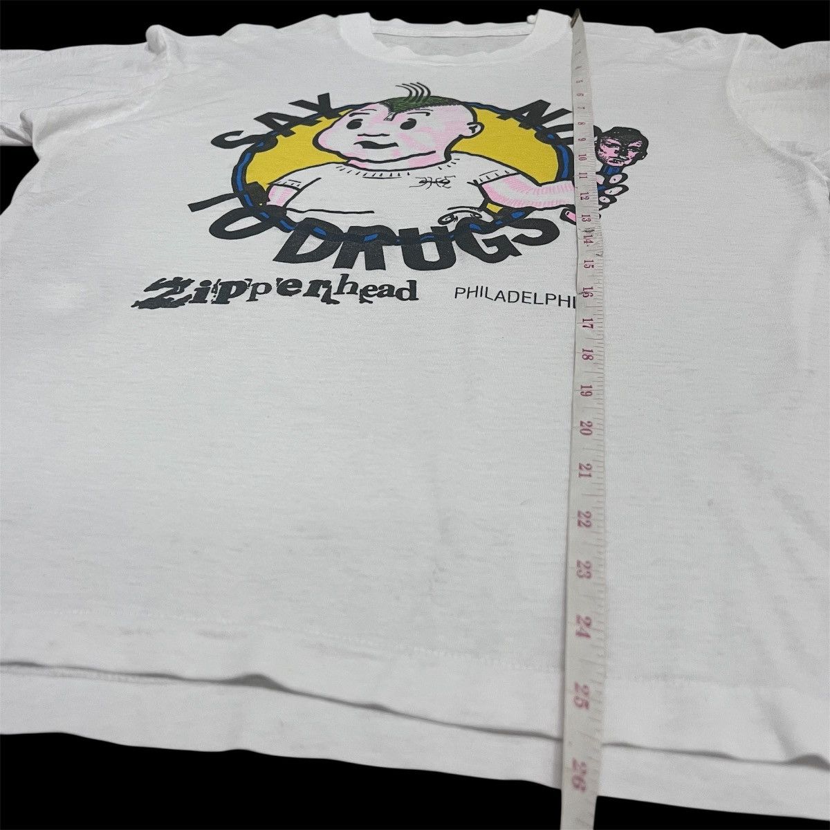 Vintage Rare Vintage 80s90s Zipperhead Say No to Drugs Graphic Punk Size US M / EU 48-50 / 2 - 12 Thumbnail