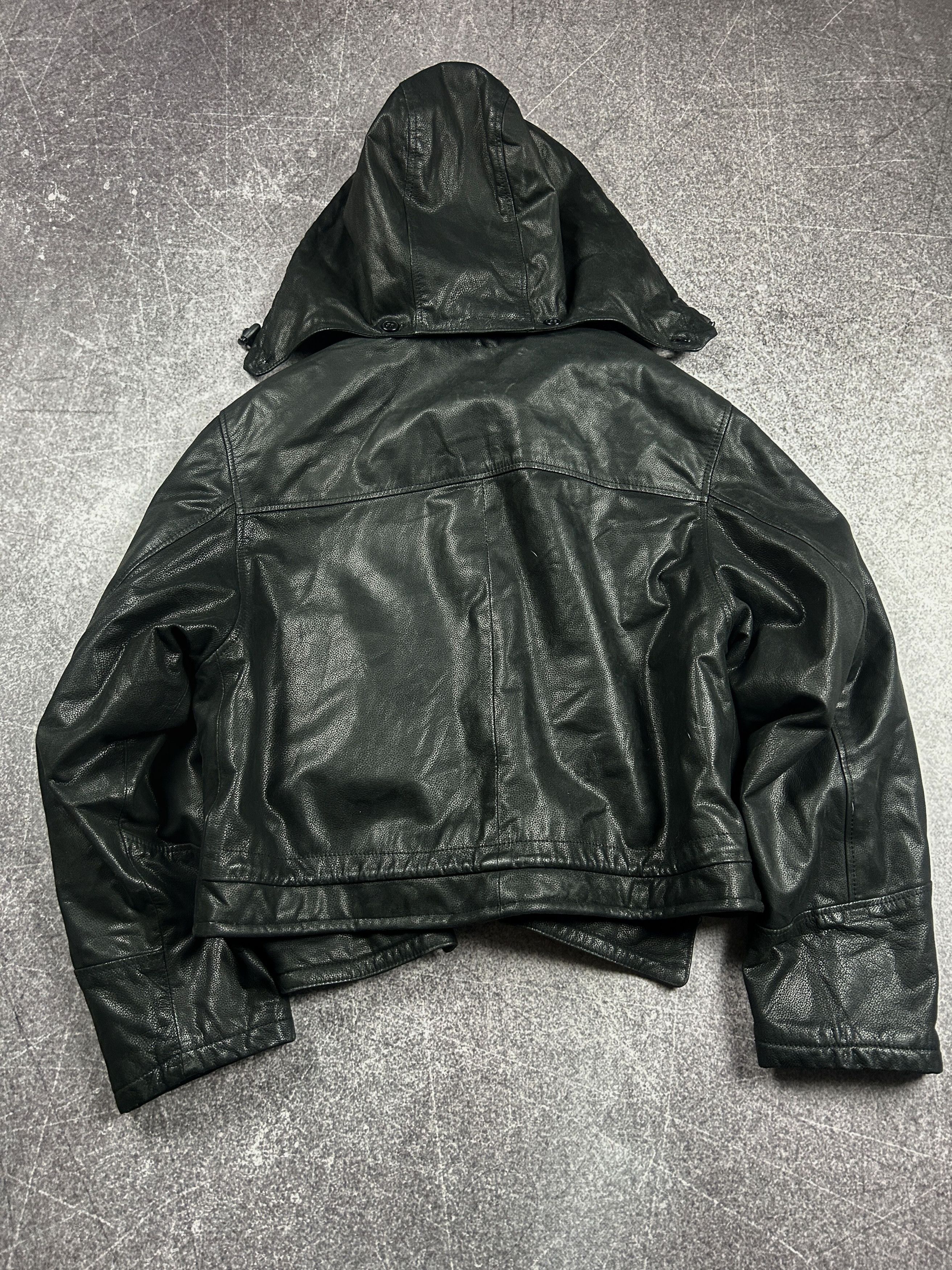 Hysteric Glamour VTG BALENCIAGA OPIUM CARTI STYLE CROPPED LEATHER JACKET Y2K Size US L / EU 52-54 / 3 - 15 Thumbnail