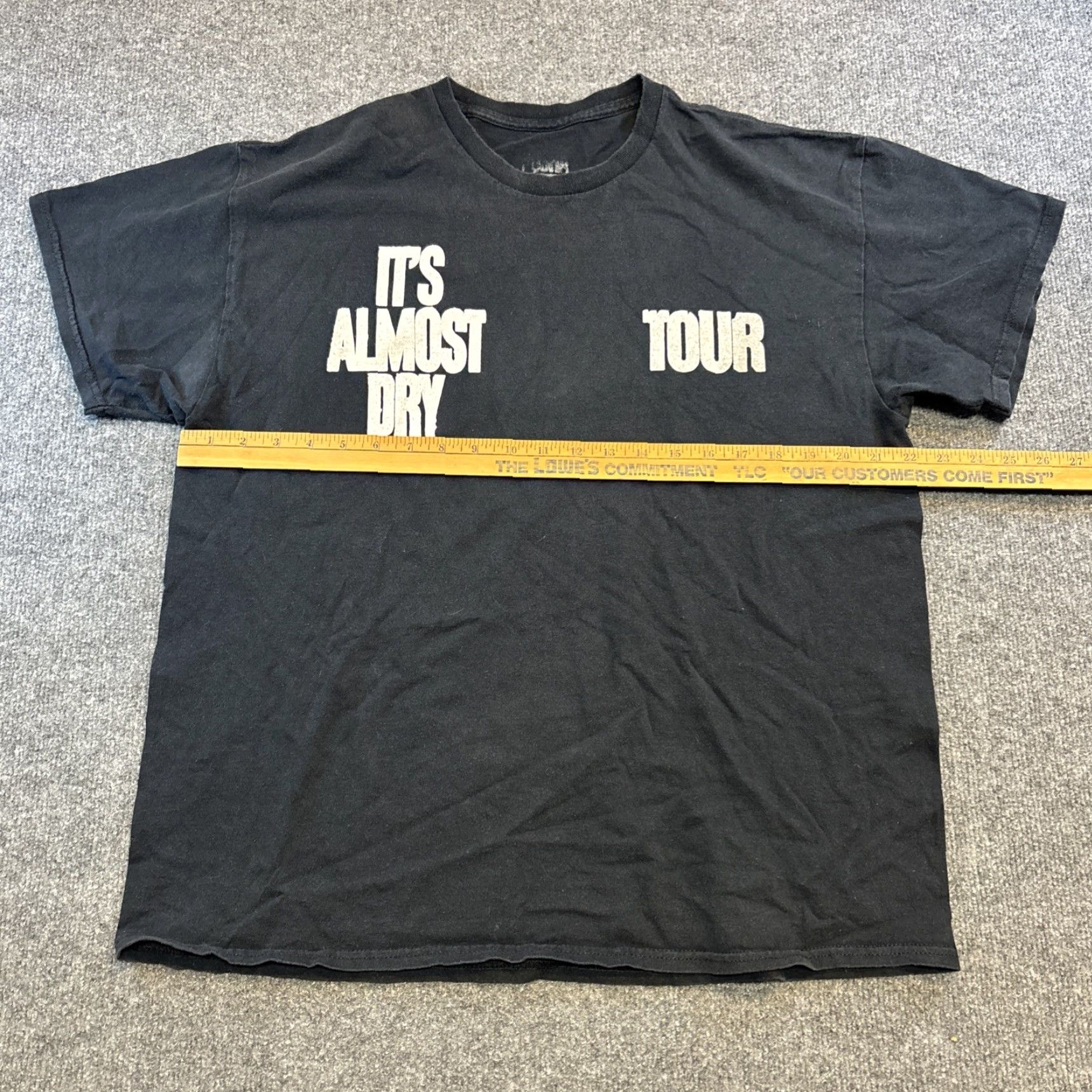 Vintage VINTAGE Pusha T - “It’s Almost Day” Tour - Black Shirt - 2 Sided - L Shirt Mens Black Cotton 2 Sided Day tour Mens L Size US L / EU 52-54 / 3 - 5 Thumbnail