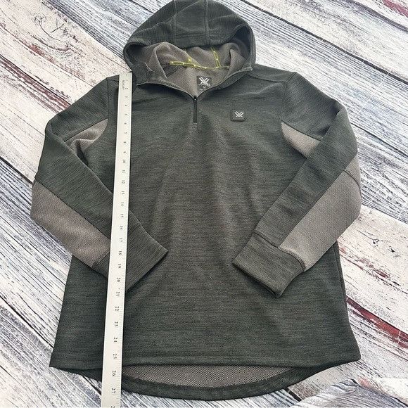 Other VORTEX Green/Gray Hooded 1/4 Zip Pullover Sweatshirt Size US M / EU 48-50 / 2 - 10 Thumbnail