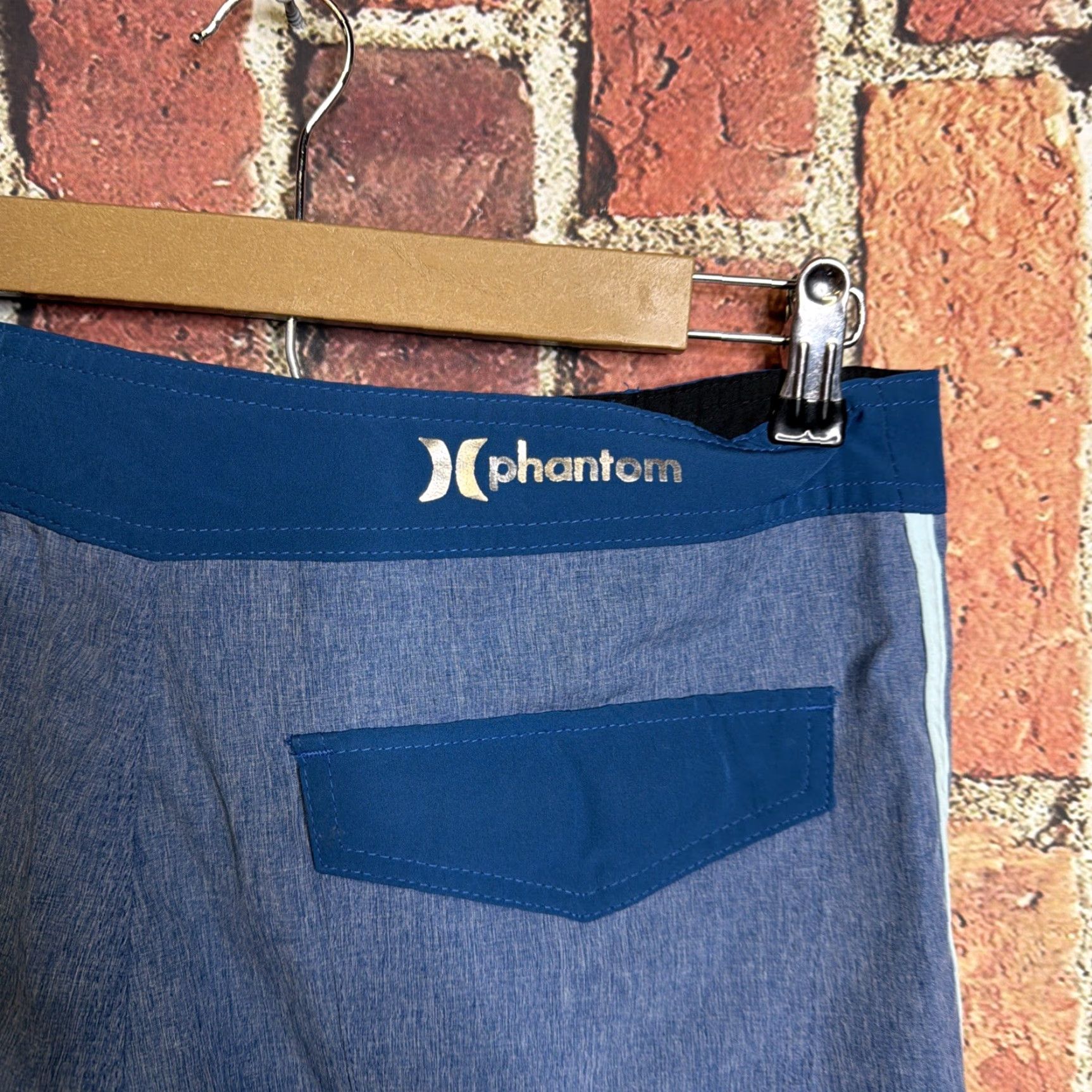 Hurley Hurley Board Shorts Mens 30 Blue Striped Stretch Beach Outdoors Size US 30 / EU 46 - 3 Thumbnail