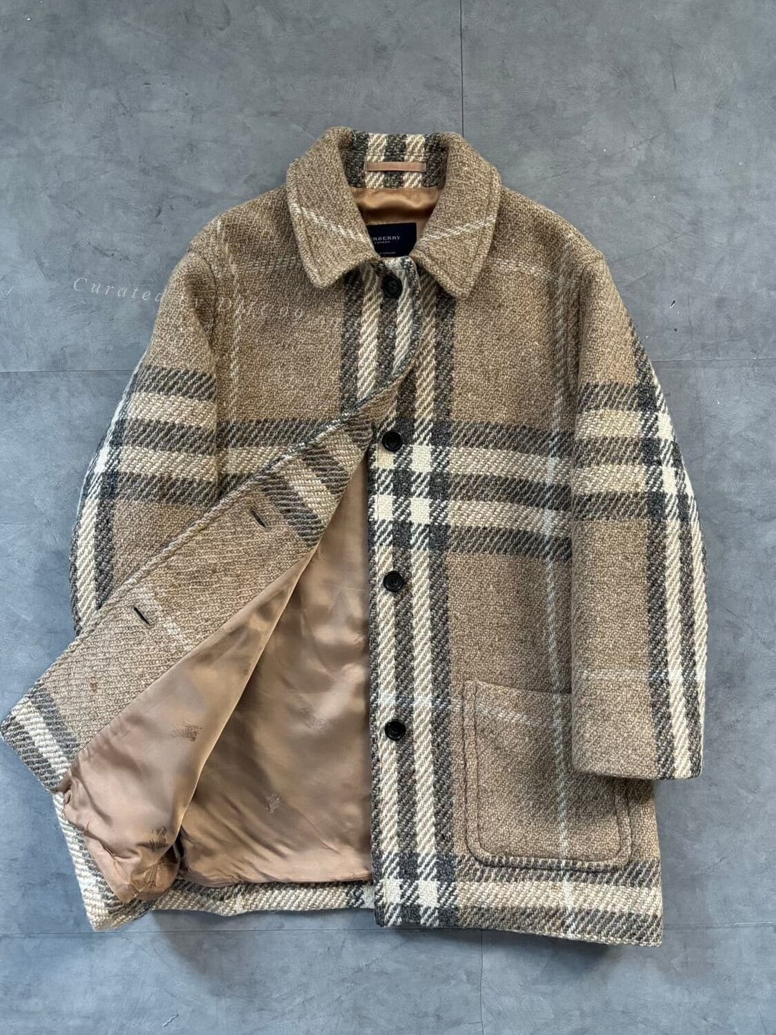 Burberry Burberry Vintage Thames Wool Coat Size US L / EU 52-54 / 3 - 1 Thumbnail