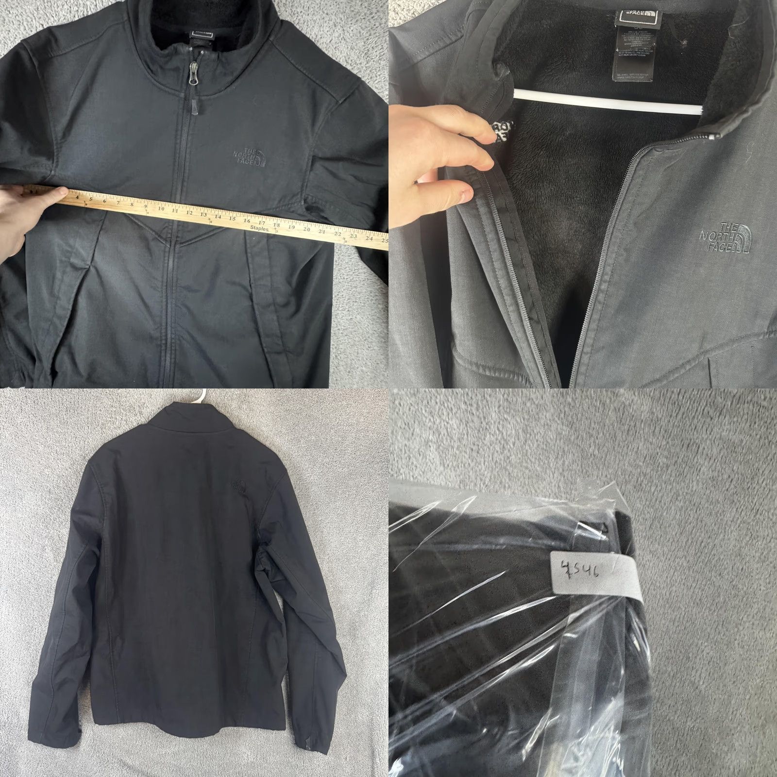The North Face The North Face Jacket Mens Large Black Softshell Fleece Lined Full Zip Outdoor Size US L / EU 52-54 / 3 - 9 Thumbnail