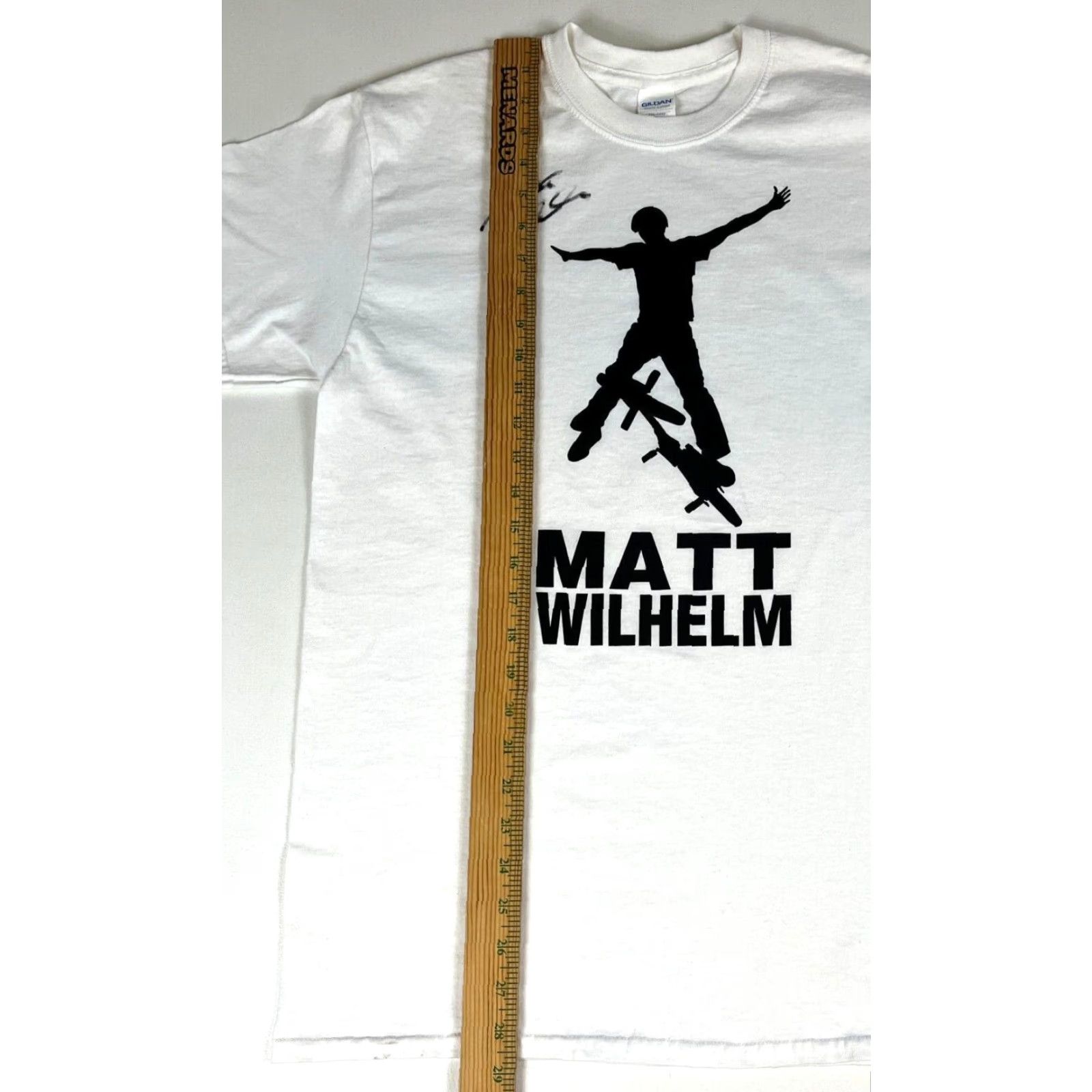 Gildan Matt Wilhelm Pro BMX Rider Autographed T-Shirt Sz M Size US M / EU 48-50 / 2 - 7 Thumbnail
