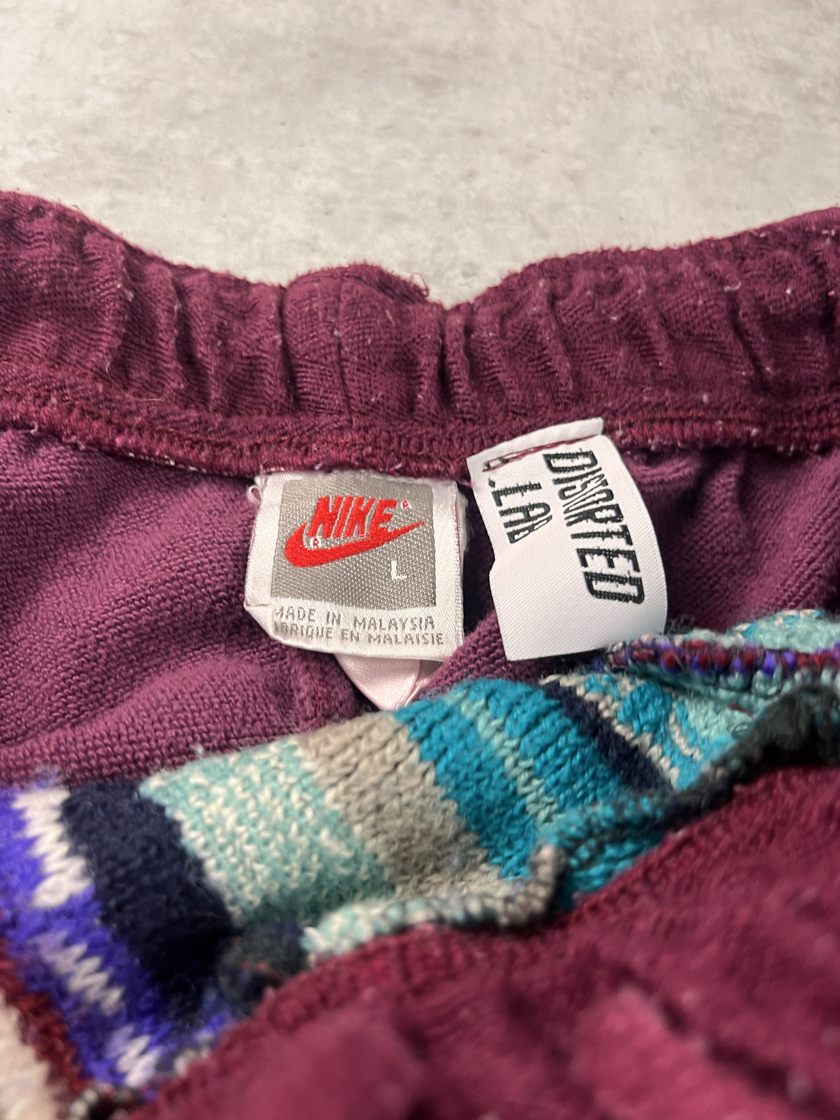 Japanese Brand × Nike × Vintage Custom VNTG NIKE x Coogi x Distorted.lab red sweatpants Size US 36 / EU 52 - 11 Thumbnail