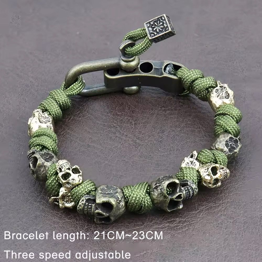 Japanese Brand × Vintage Men's Skull Handmade Bracelet Size ONE SIZE - 4 Thumbnail