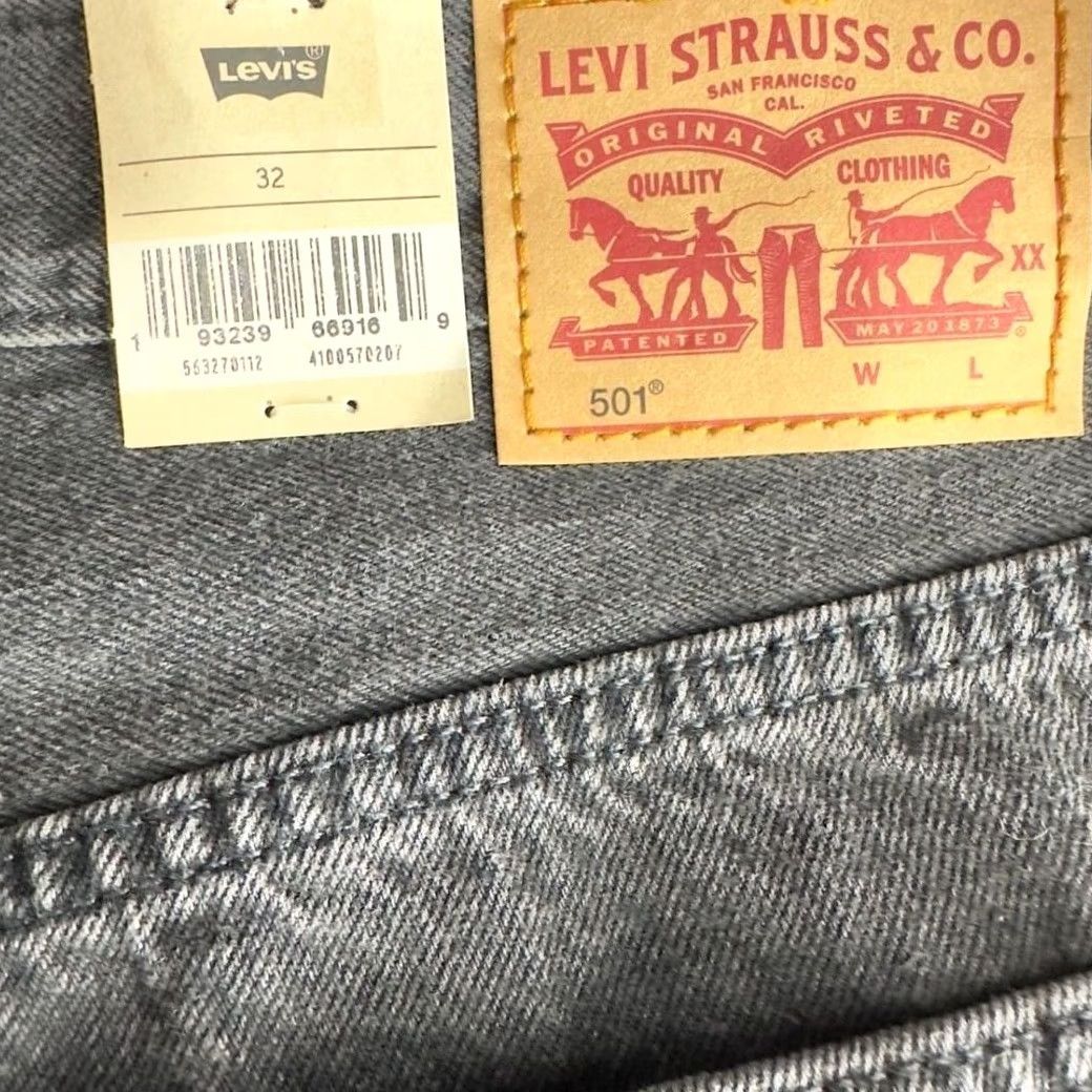 Levi's Levi's 501 Women's Shorts High Rise Denim Black Wash W32 New Size 24" / US 00 / IT 34 - 6 Thumbnail