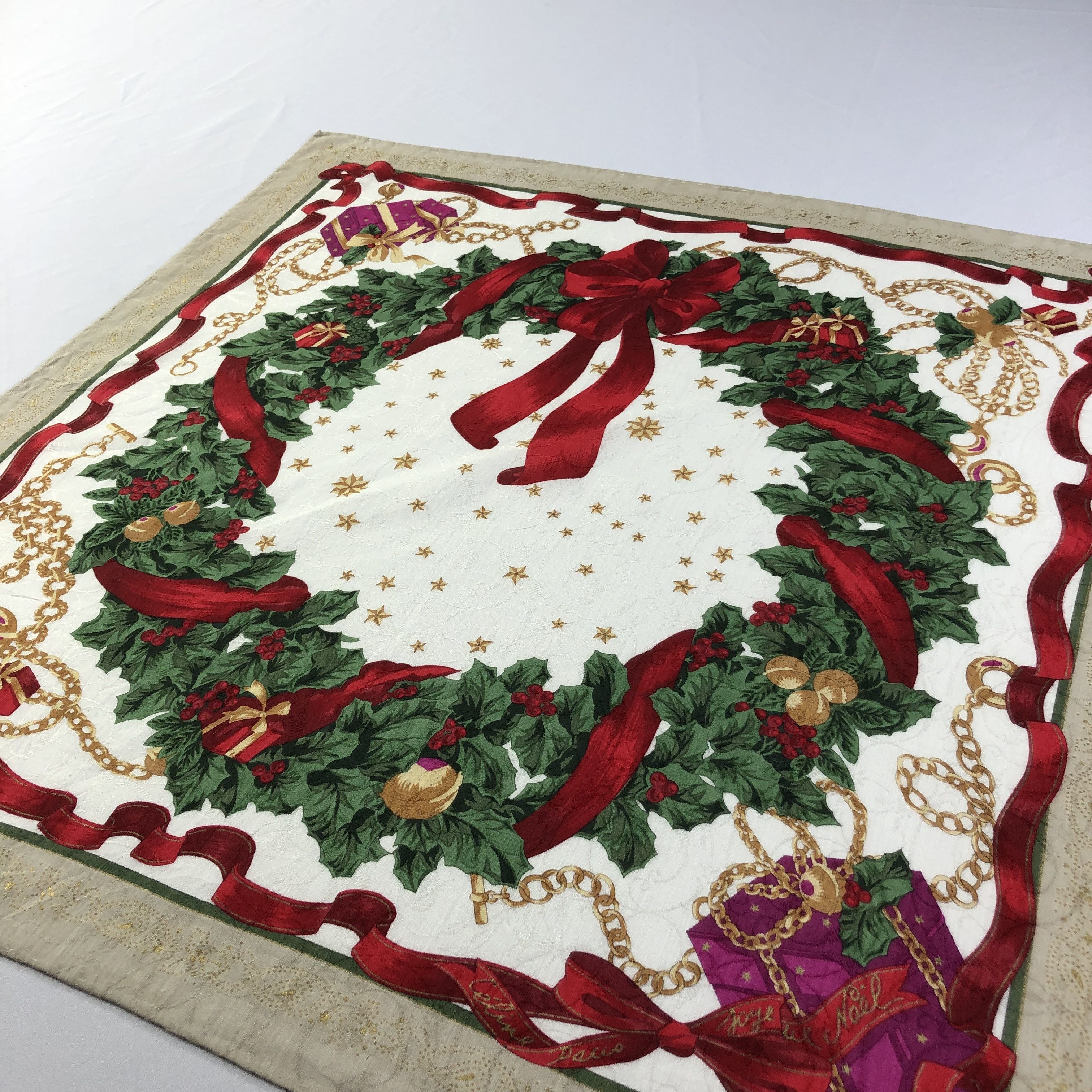 Celine Celine Christmas Handkerchief Neckerchief Bandana H1698 Size ONE SIZE - 3 Thumbnail