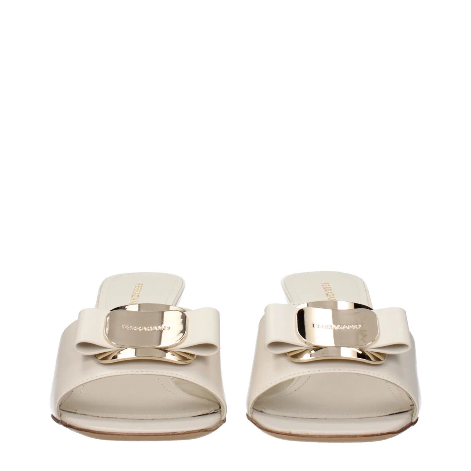 Salvatore Ferragamo ob1o1e1224 Leather Sandals in Beige Size US 7.5 / IT 37.5 - 3 Thumbnail