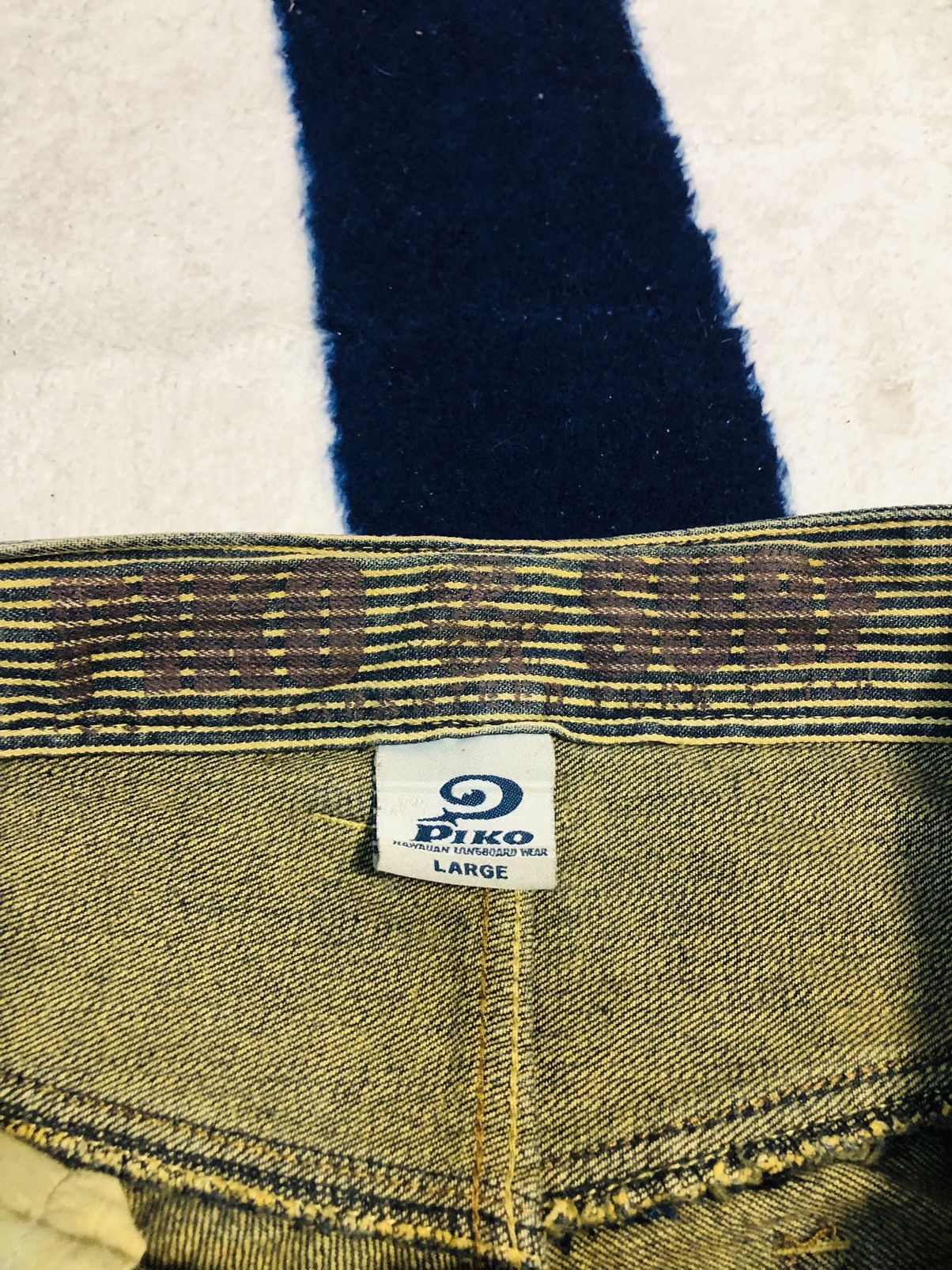 Japanese Brand × Vintage Piko aloha Jeans (1) Size US 31 - 11 Thumbnail