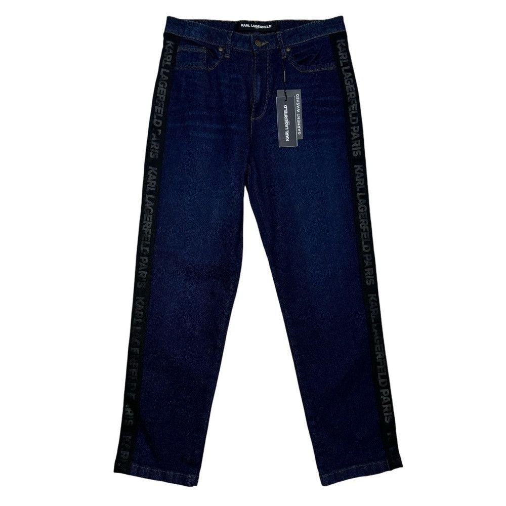 Karl Lagerfeld NWT New $100 Karl Lagerfeld Paris Contrast Logo Taping Jean Size 26" / US 2 / IT 38 - 2 Thumbnail
