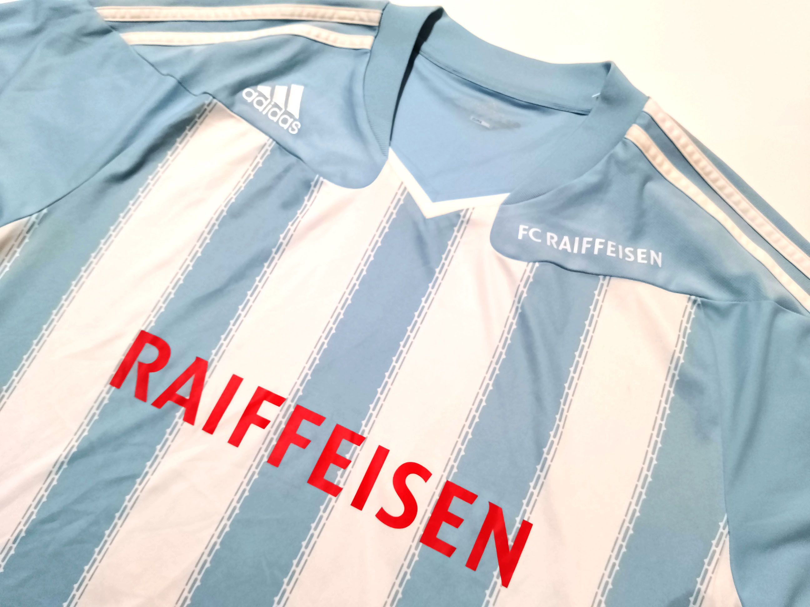 Adidas Adidas P46707 Blue T-Shirt White Stripes size XL Size US XL / EU 56 / 4 - 2 Thumbnail