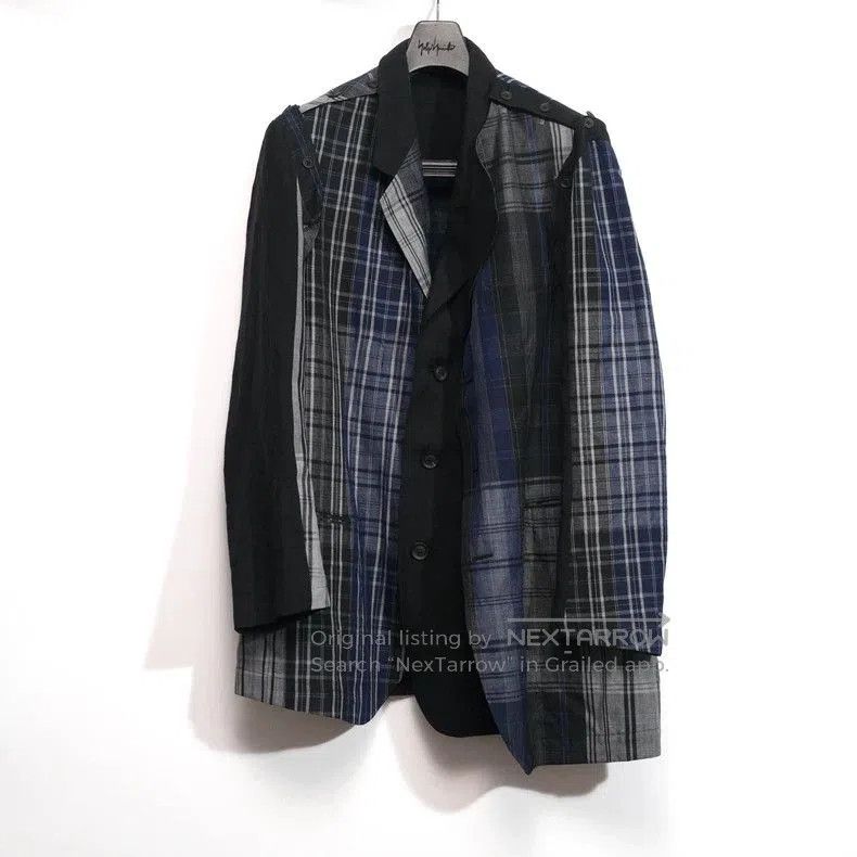 Yohji Yamamoto Yohji Yamamoto 21SS Linen Plaid Blazer. Size US M / EU 48-50 / 2 - 1 Thumbnail