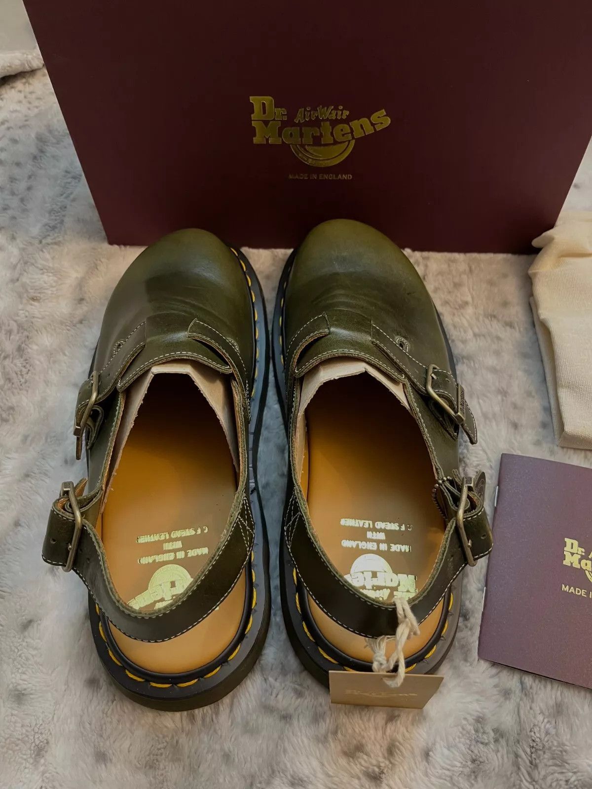 Dr. Martens Handcrafted/Made in England Dr. Martens Jorge Leather Mules Size US 13 / EU 46 - 5 Thumbnail