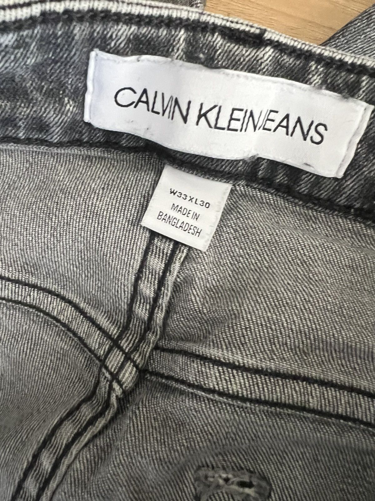 Calvin Klein Calvin Klein Black Denim Jeans 33x30 Size US 33 - 4 Thumbnail