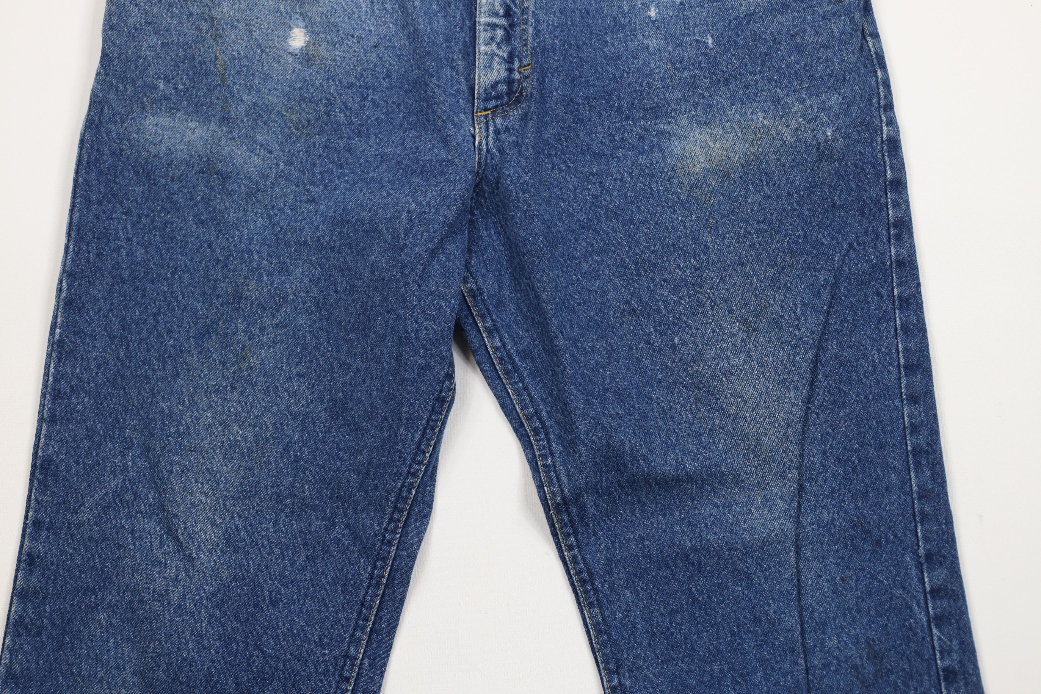 Lee × Vintage Vintage 90s Lee Straight Leg Denim Jeans Blue Cotton Size US 34 / EU 50 - 3 Thumbnail