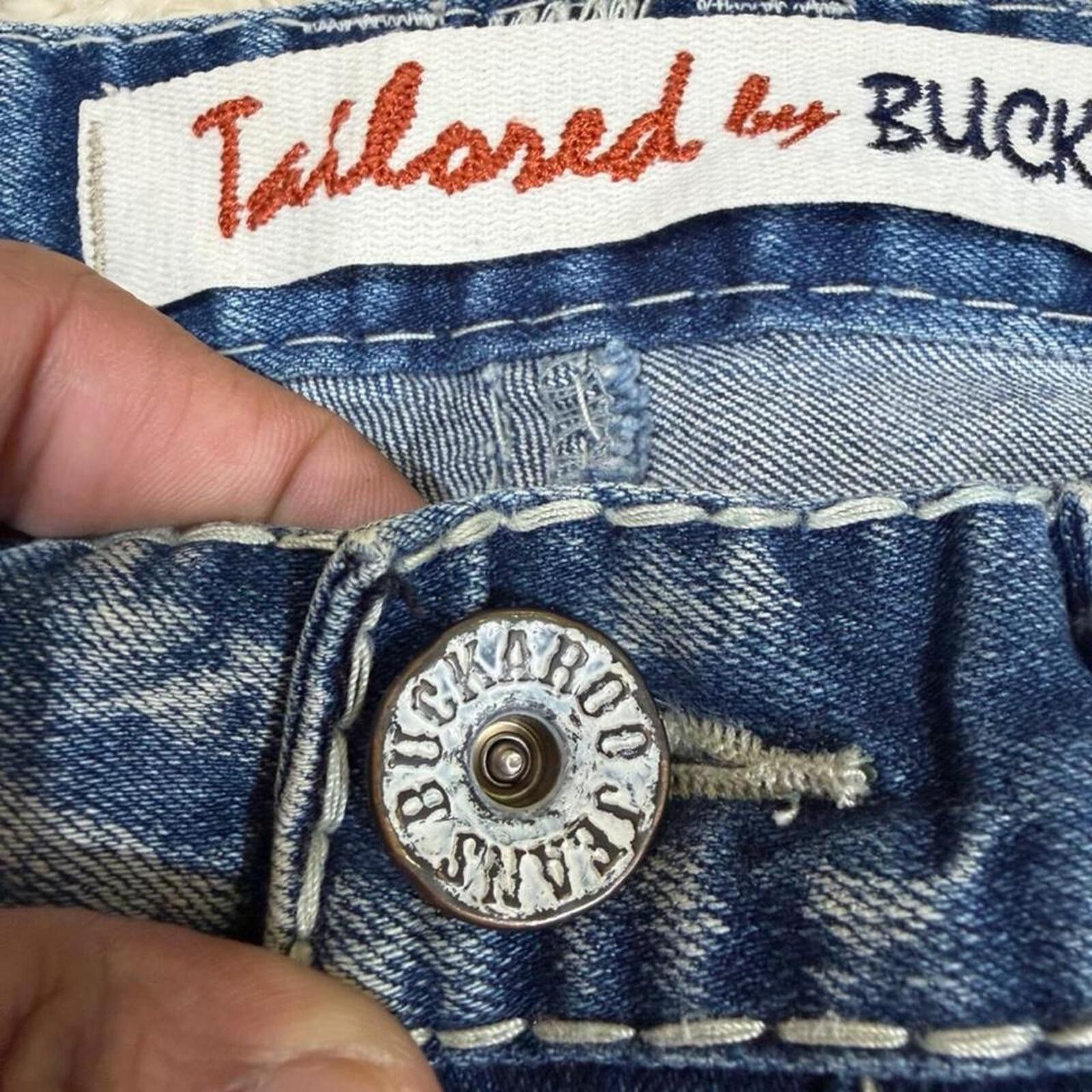 True Religion Vintage Buckaroo Skinny fit ripped look denim jeans Size US 32 / EU 48 - 7 Thumbnail