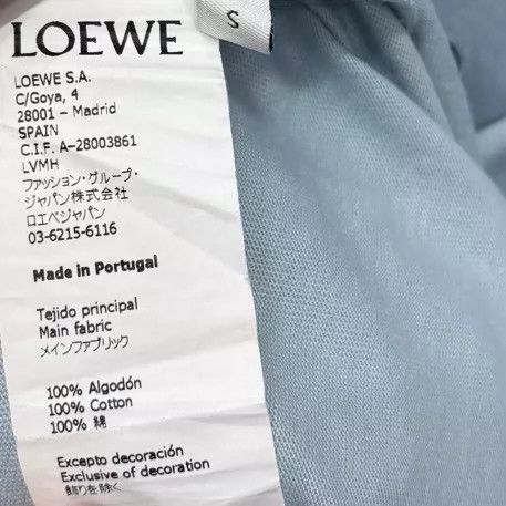 Loewe LOEWE Sky blue embroidered logo irregular bottom short sle Size S / US 4 / IT 40 - 5 Thumbnail