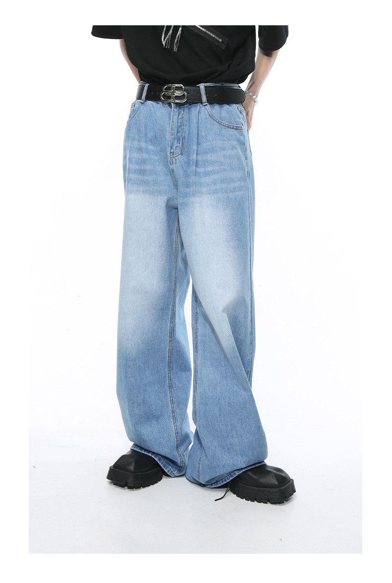 Japanese Brand × Jean Retro casual washed straight-leg jeans Size US 32 / EU 48 - 4 Thumbnail