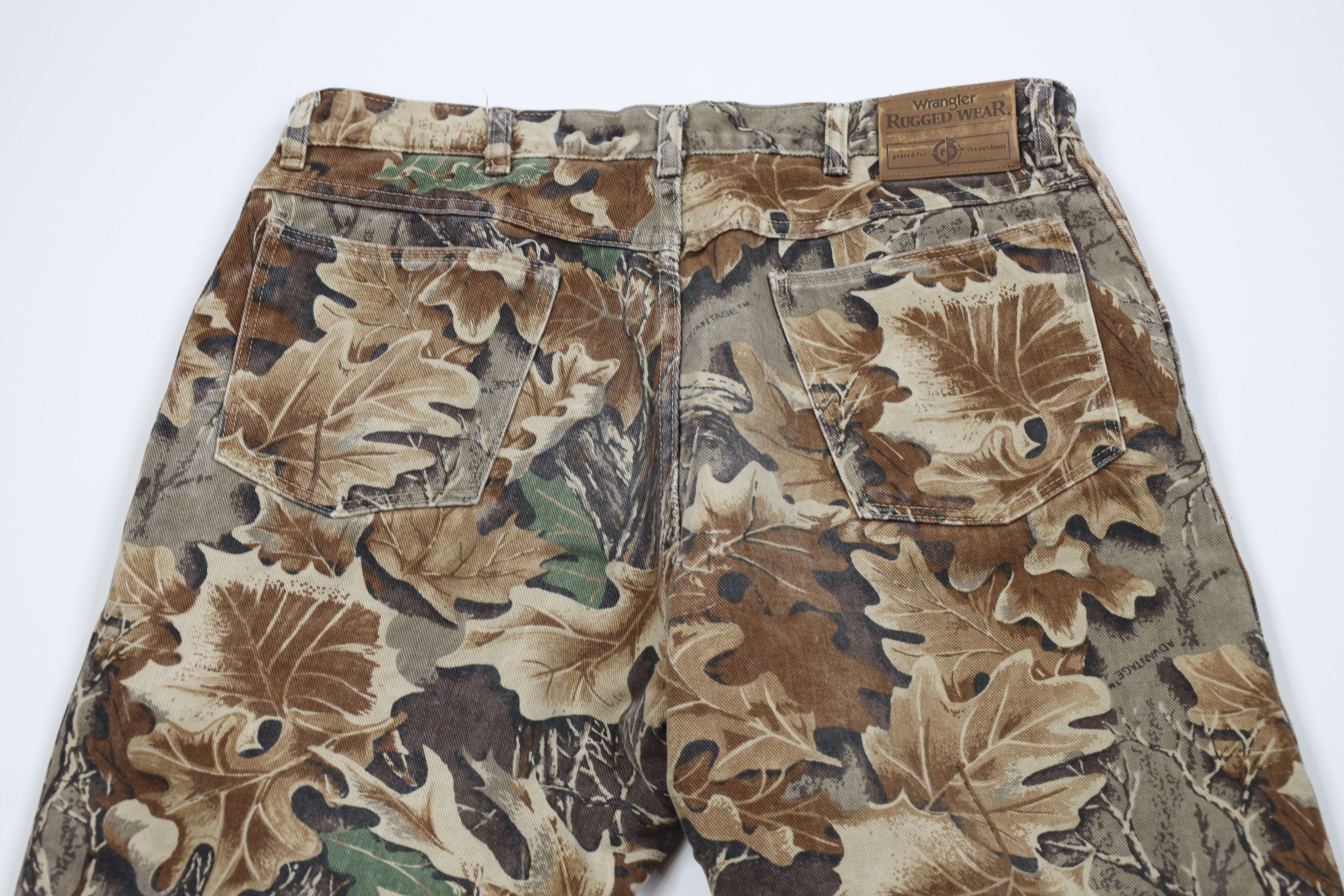 Wrangler Vintage 90s Y2K Wrangler Fleece Lined Camouflage Jeans Size US 36 / EU 52 - 14 Thumbnail