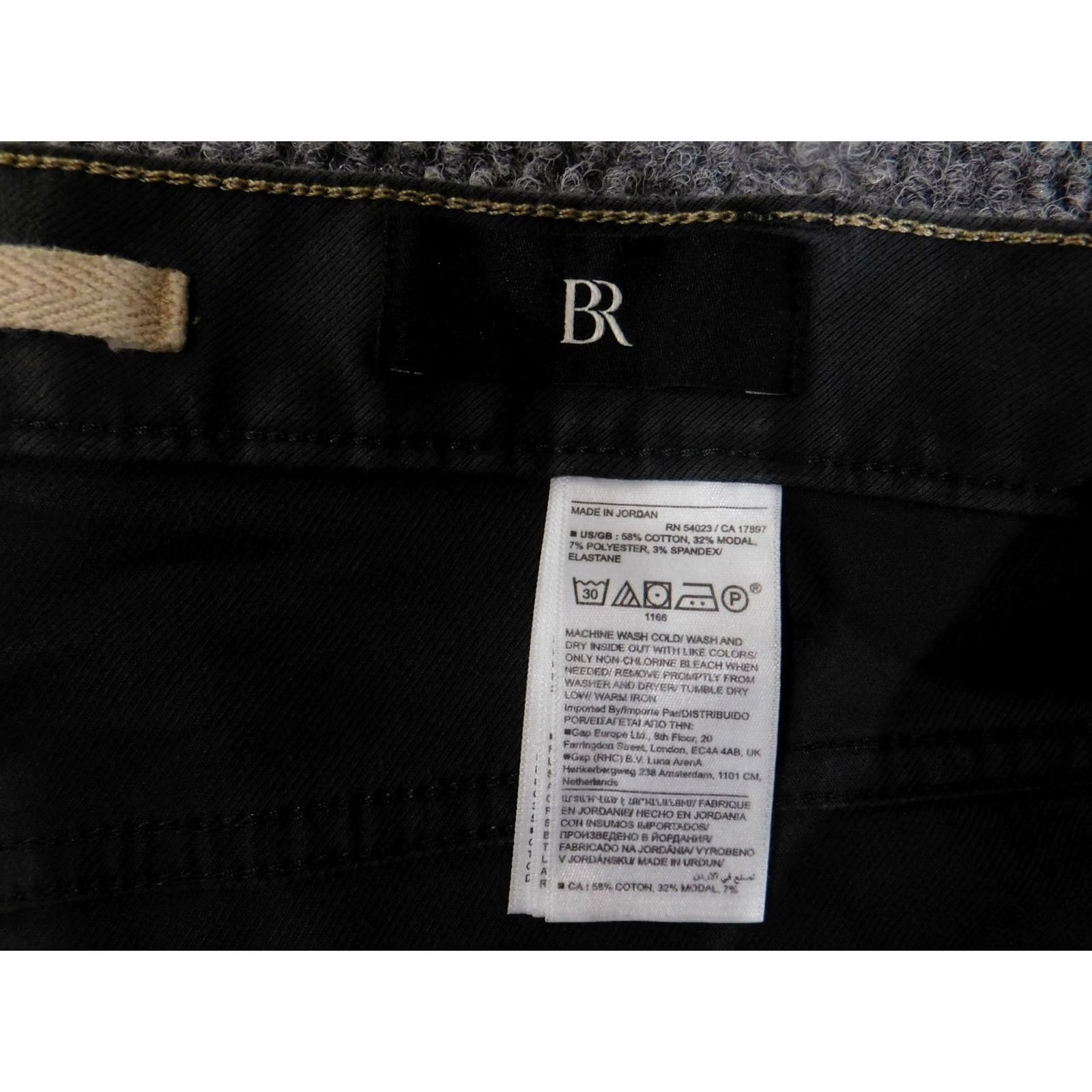 Banana Republic Banana Republic Mens Pants 40x32 Black Tapered Stretch Comfort Chino Flat Front Slim Front Logo 5-Pocket Workwear Casual Business Mens Size US 40 / EU 56 - 5 Thumbnail