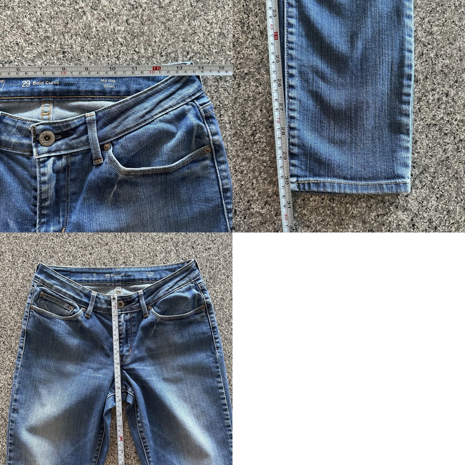 Levi's Levi's Jeans Womens 29x32 Mid Rise Skinny Stretch Denim Blue 29 Slim 5-Pocket Mens? Womens Size 29" - 8 Thumbnail