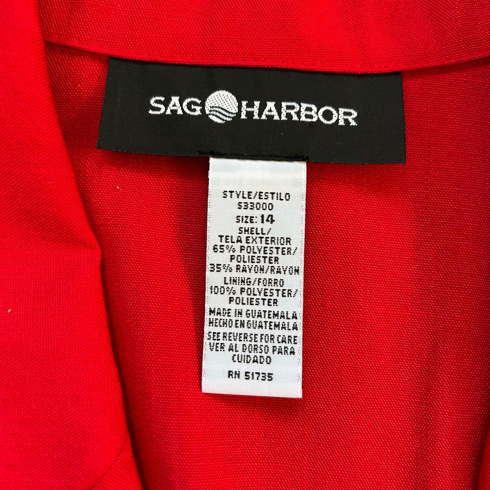Vintage Cherry Red Vintage Blazer Mid Length 90s One Button Blazer Size XL / US 12-14 / IT 48-50 - 5 Thumbnail