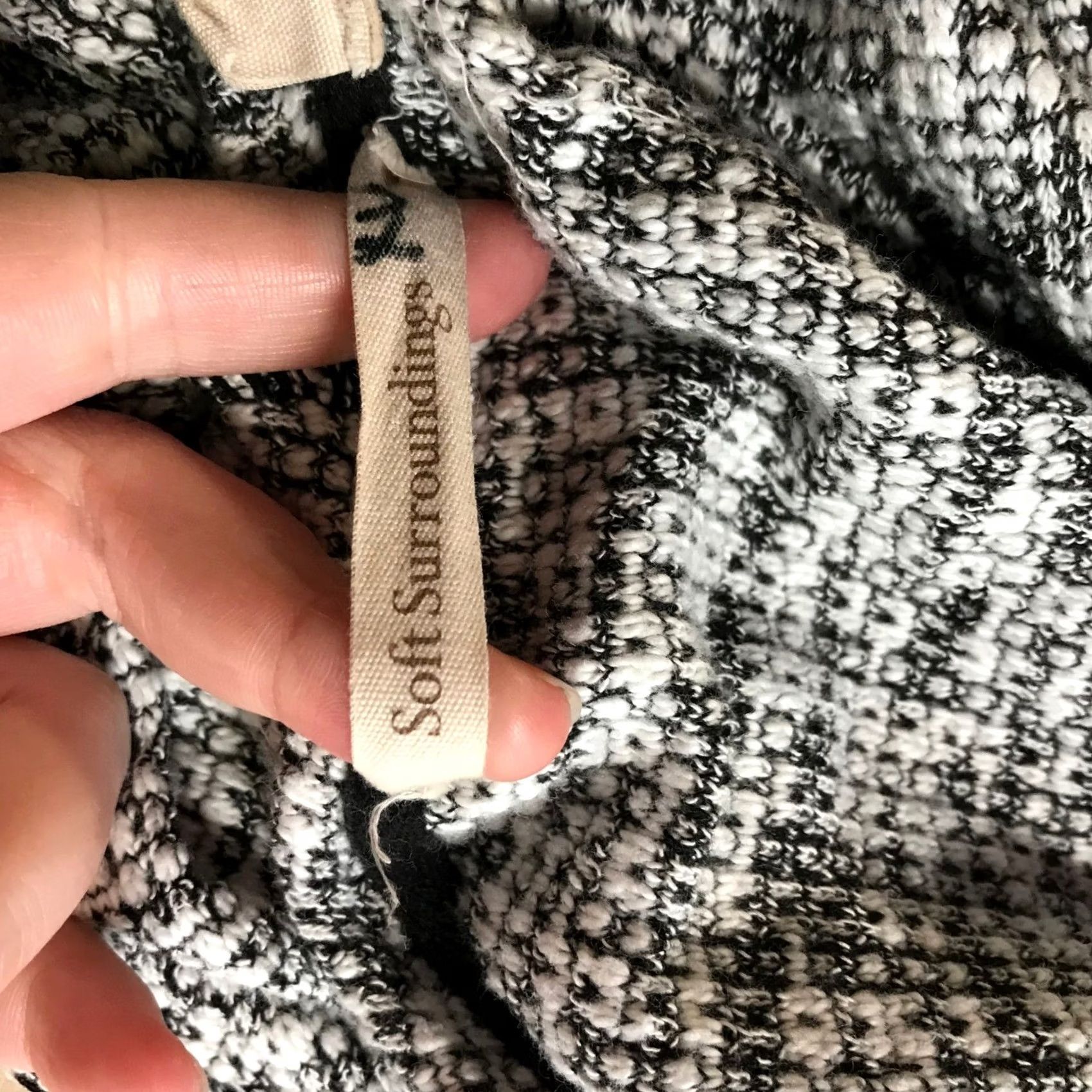 Soft Surroundings VINTAGE Soft Surroundings Marled Knit Hooded Cardigan Vest Open Front Pockets XL Size XL / US 12-14 / IT 48-50 - 7 Thumbnail