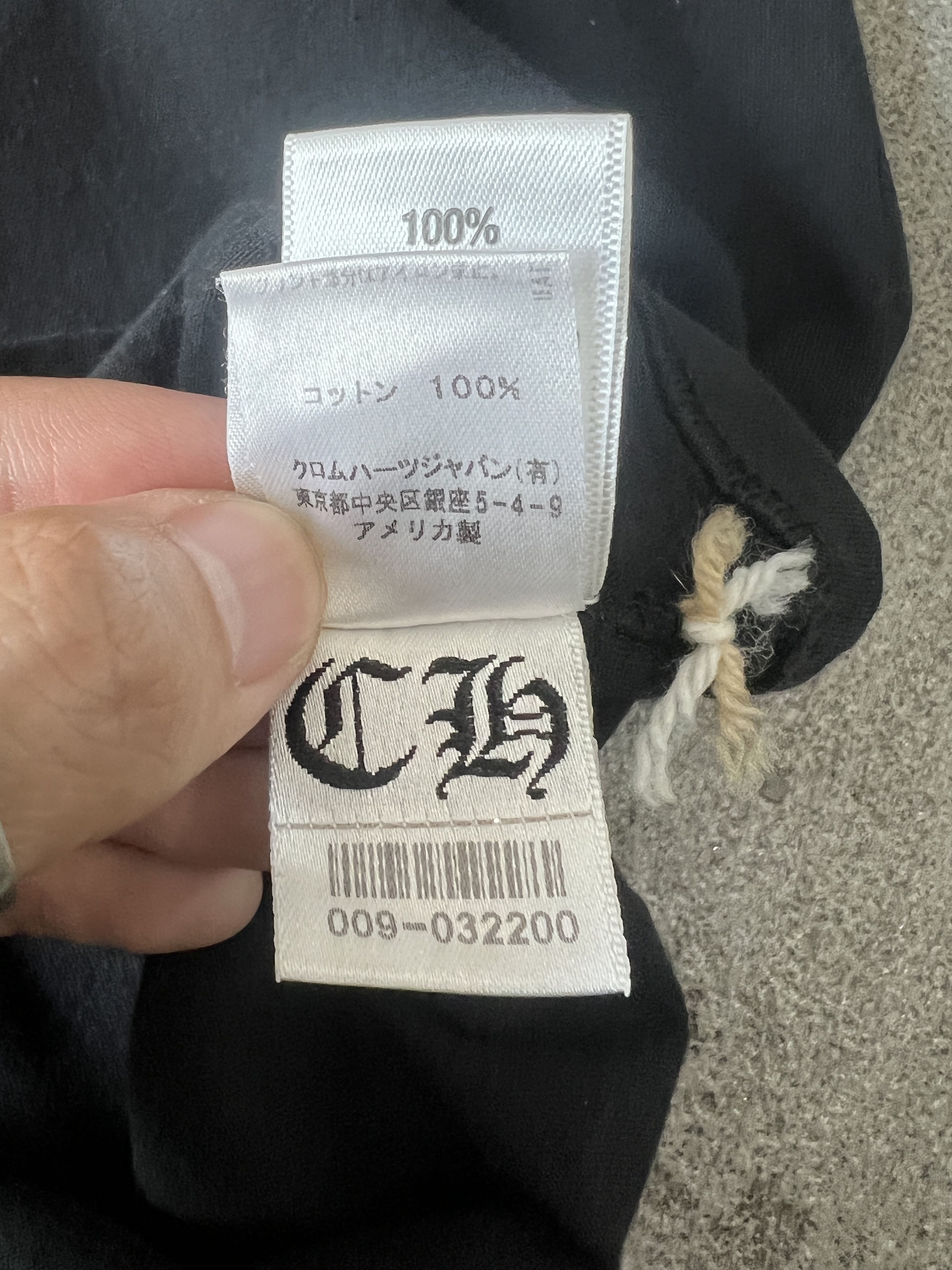 Chrome Hearts Chrome Hearts Scroll Logo Pocket Tee Black Small Size US S / EU 44-46 / 1 - 11 Thumbnail
