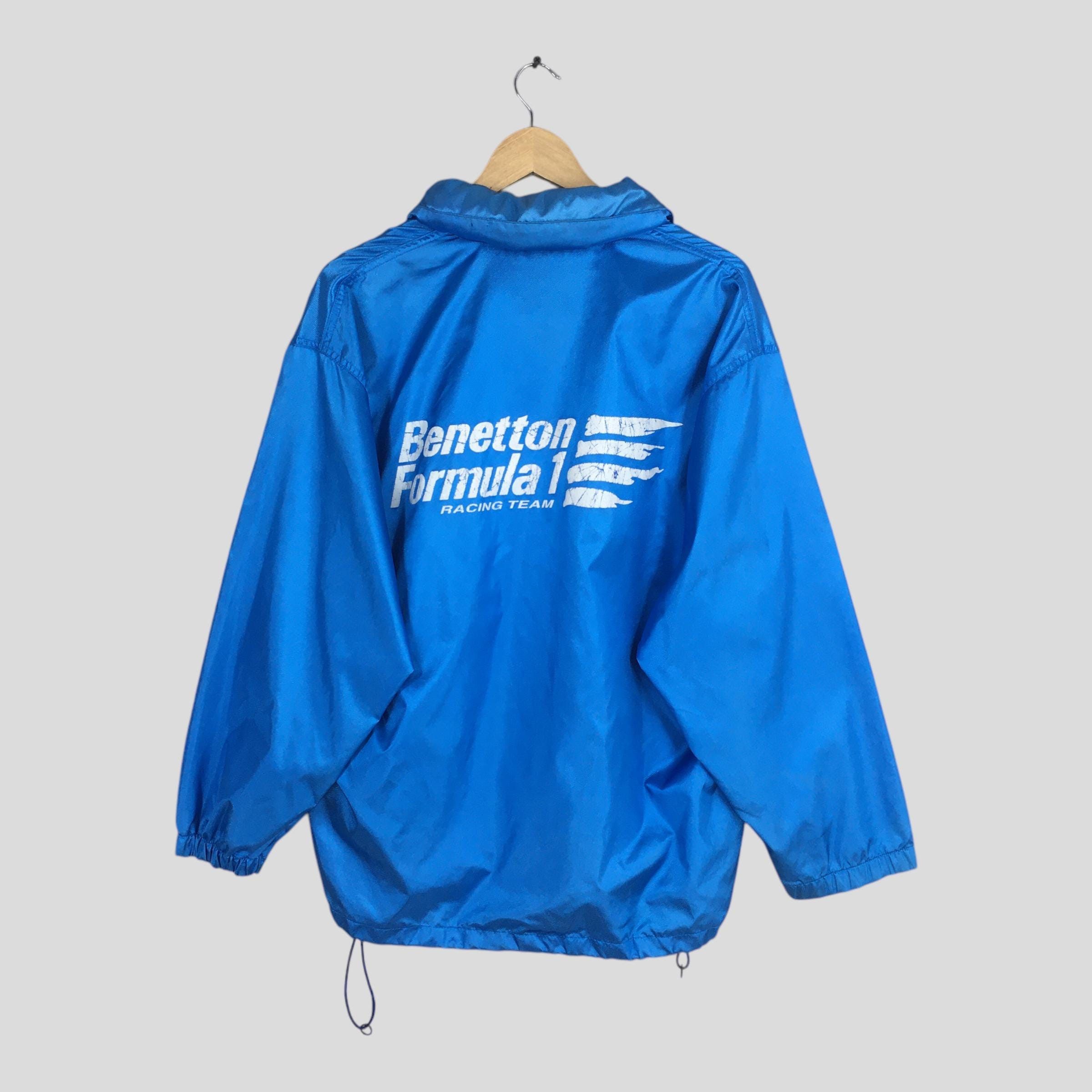 Benetton Vintage Benetton Formula One Windbreaker Blue Jacket Small Size US S / EU 44-46 / 1 - 7 Thumbnail