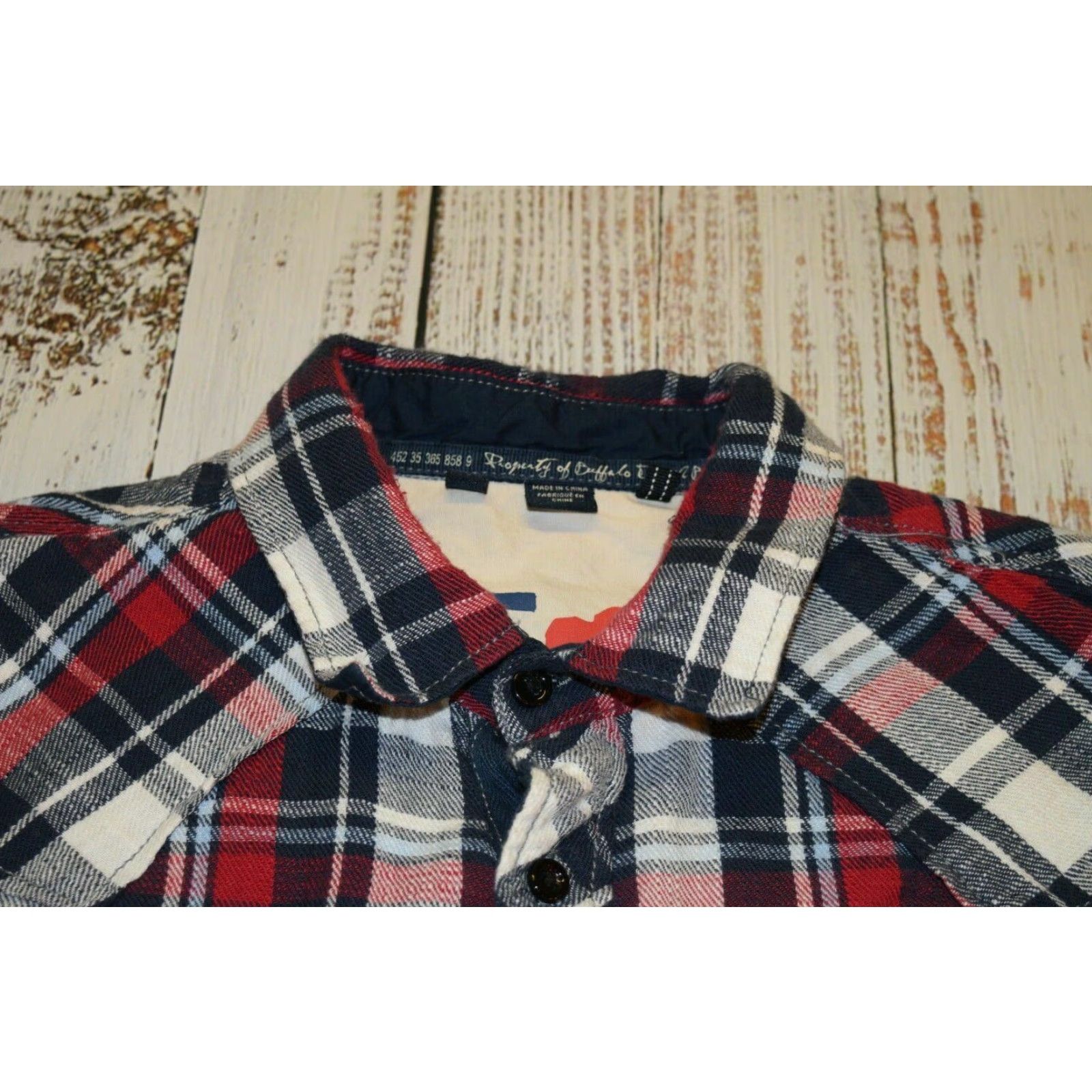 Buffalo David Bitton Buffalo David Bitton Men Shirt Flannel Red Plaid Long-Sleeve 100% Cotton XL Button-Up Western Casual Womens? Size US XL / EU 56 / 4 - 6 Thumbnail