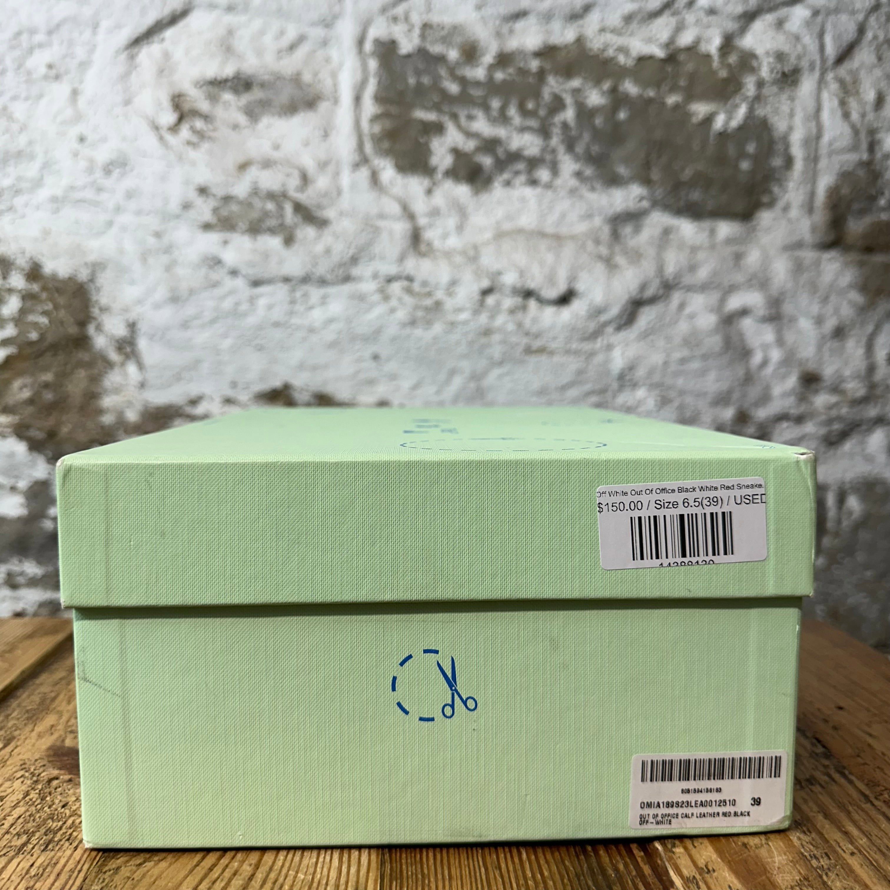 Off-White Off-White Out Of Office Black White Red Sneaker Sz 6.5 (39) Size US 6.5 / EU 39-40 - 8 Thumbnail