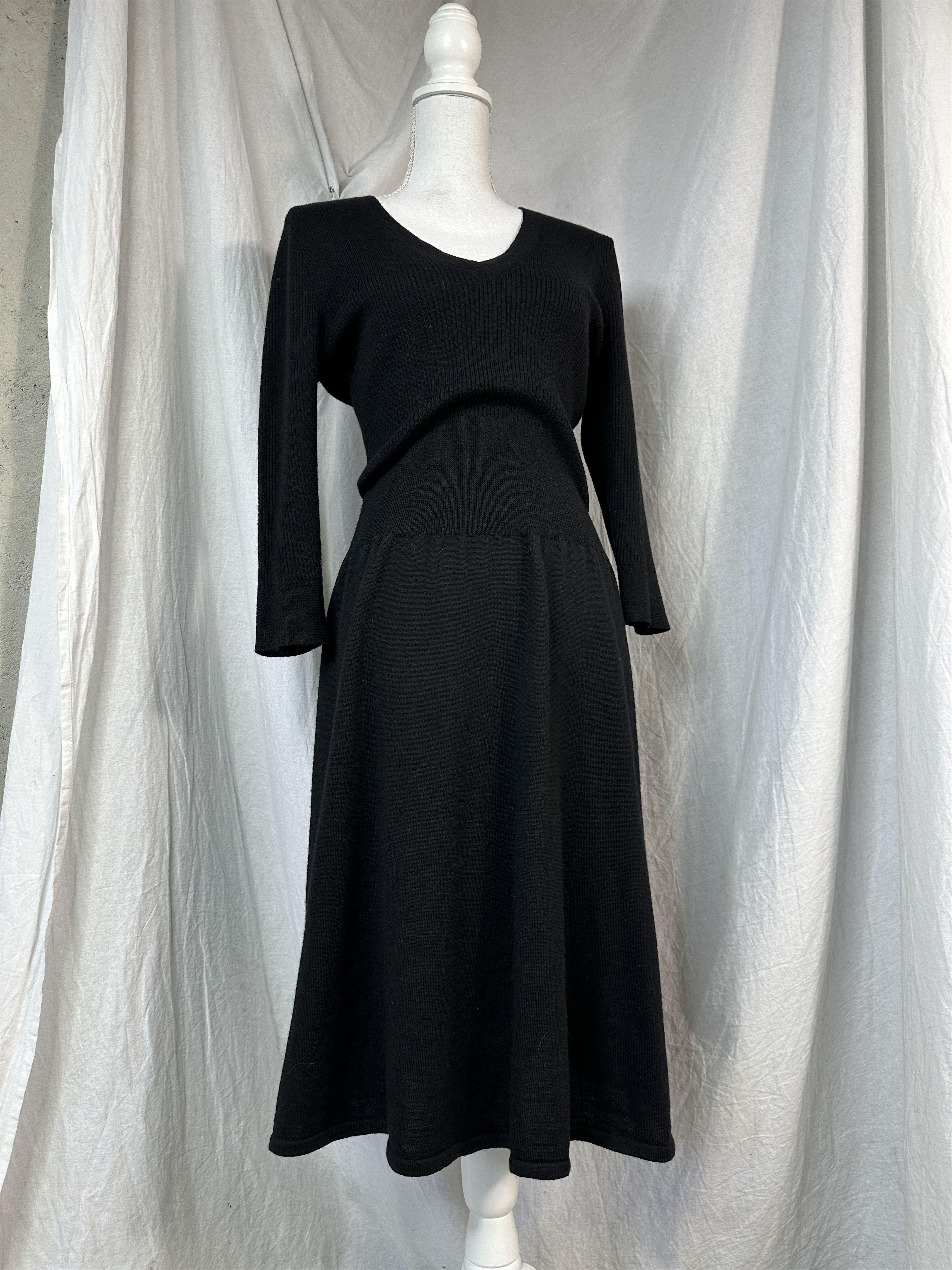 Ralph Lauren × Vintage Ralph Lauren Merino Wool Dress Size M / US 6-8 / IT 42-44 - 6 Thumbnail