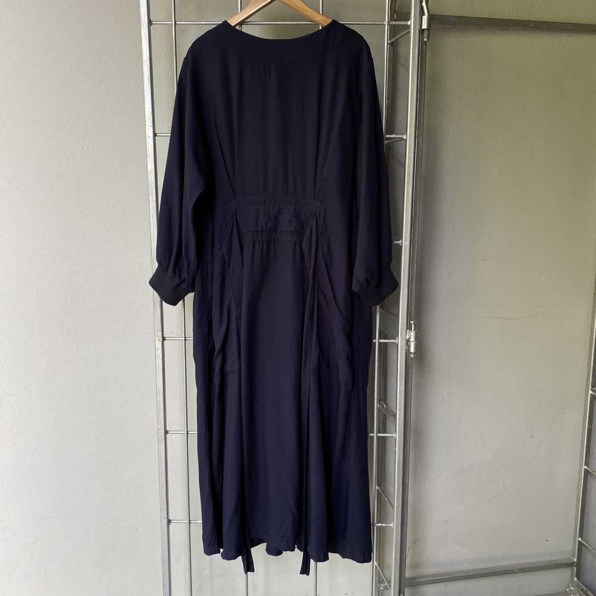 Zucca Zucca Dark Navy Belted Maxi Dress with Pockets Size M / US 6-8 / IT 42-44 - 2 Thumbnail