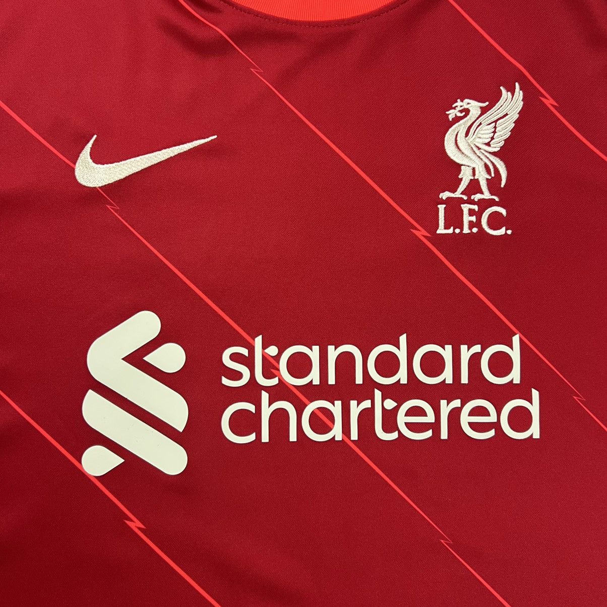 Nike Rare! Salah 11 Nike Liverpool Soccer Jersey Shirt Size US XL / EU 56 / 4 - 8 Thumbnail
