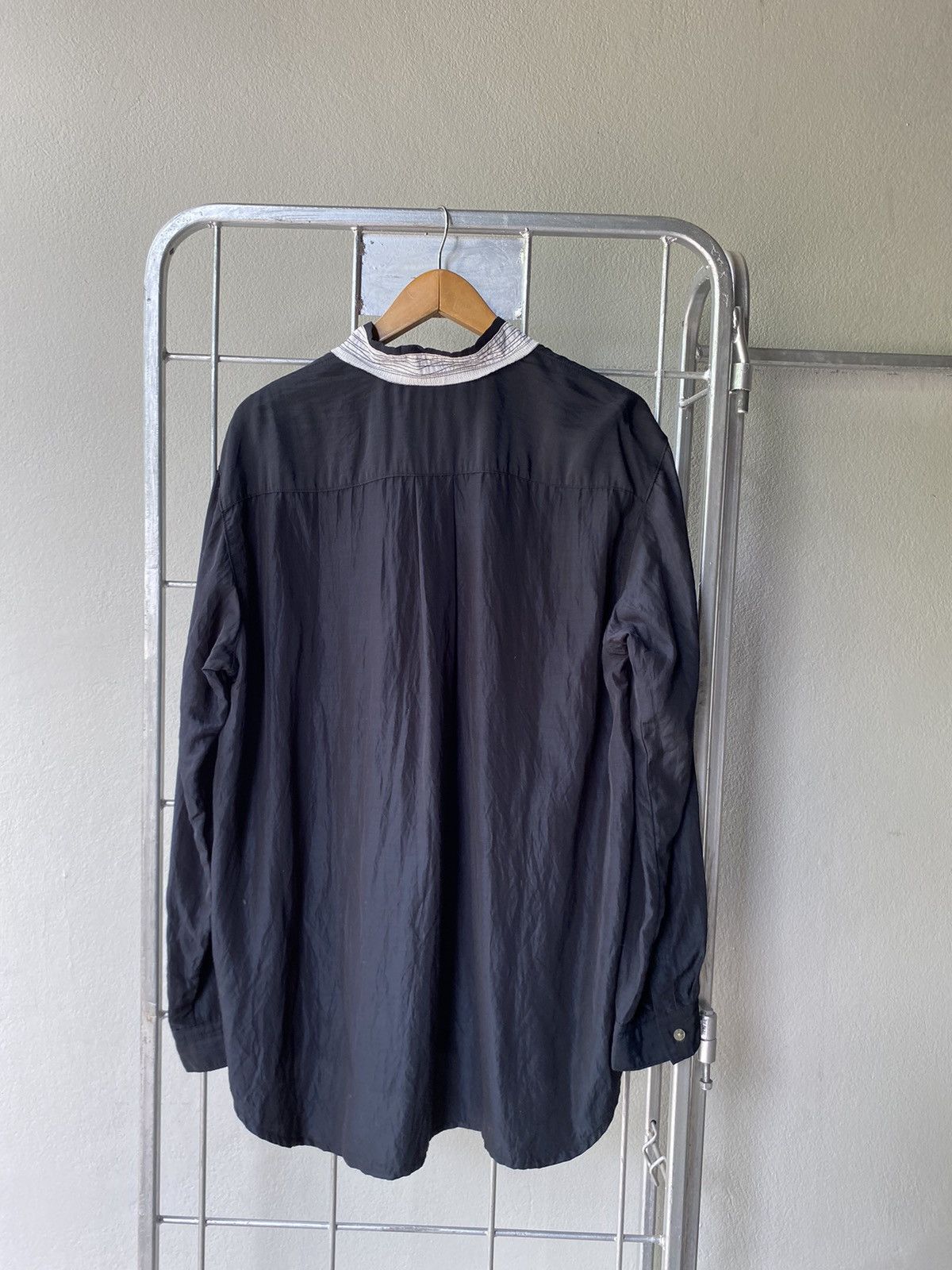 Marithe + Francois Girbaud Marithe Francois Girbaud black rayon shirt Size US M / EU 48-50 / 2 - 2 Thumbnail
